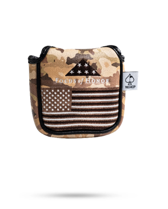 Folds of Honor 2.0 - Mallet Putter Cover – Pins and Aces, view 2