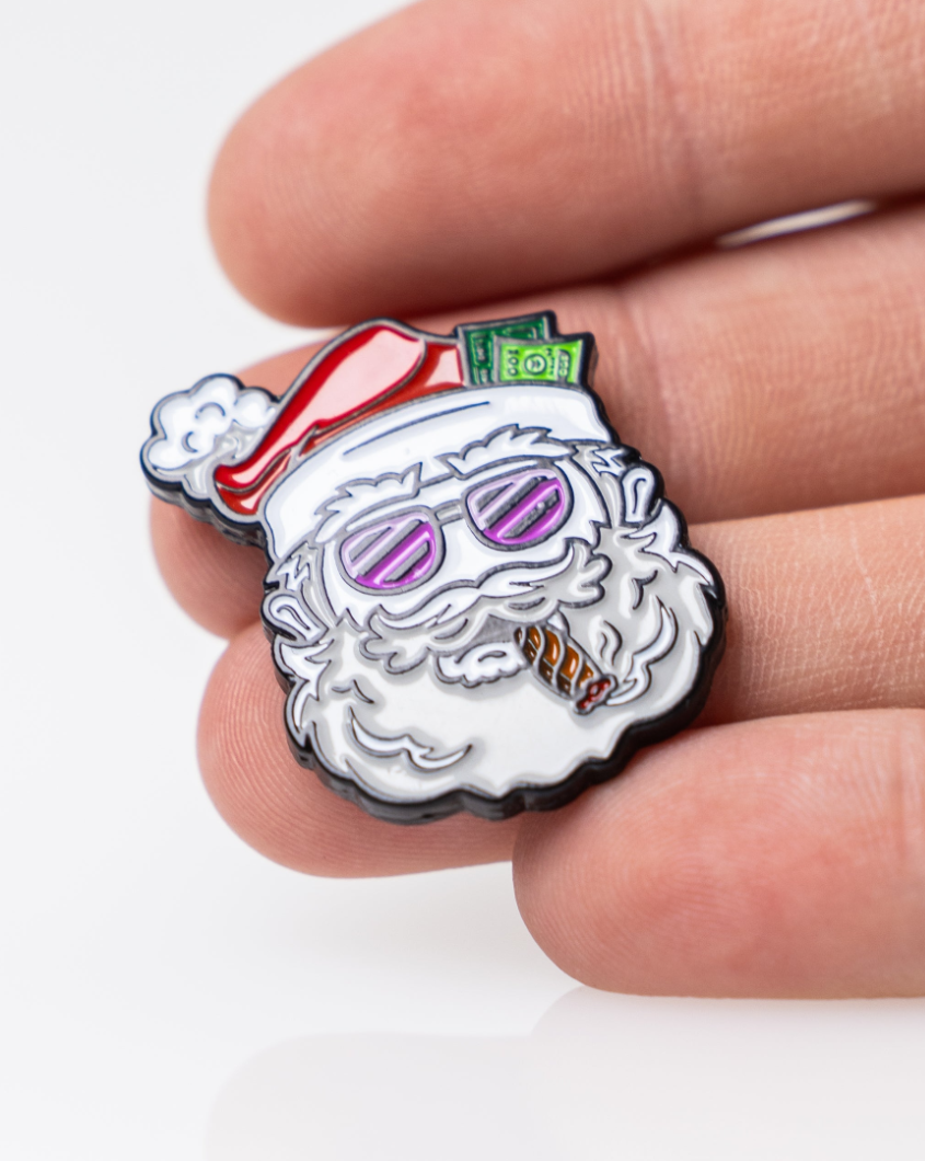 Santa the Degenerate Ball Marker – Pins and Aces, view 5