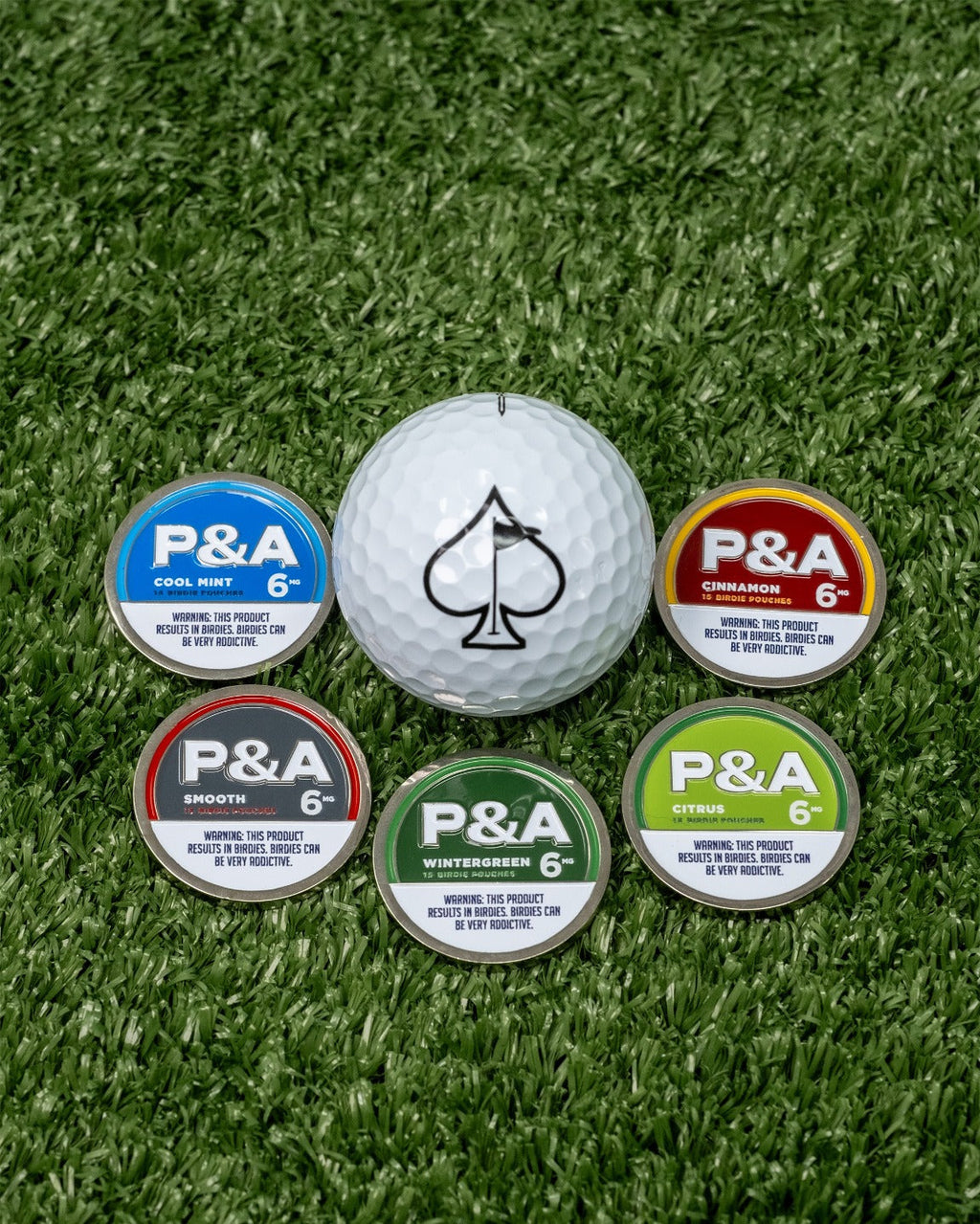 Pins and Aces 6 Milly - Cool Mint Ball Marker — in-use photo