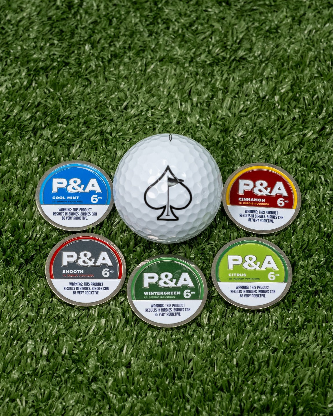 Pins and Aces 6 Milly - Cool Mint Ball Marker — in-use photo