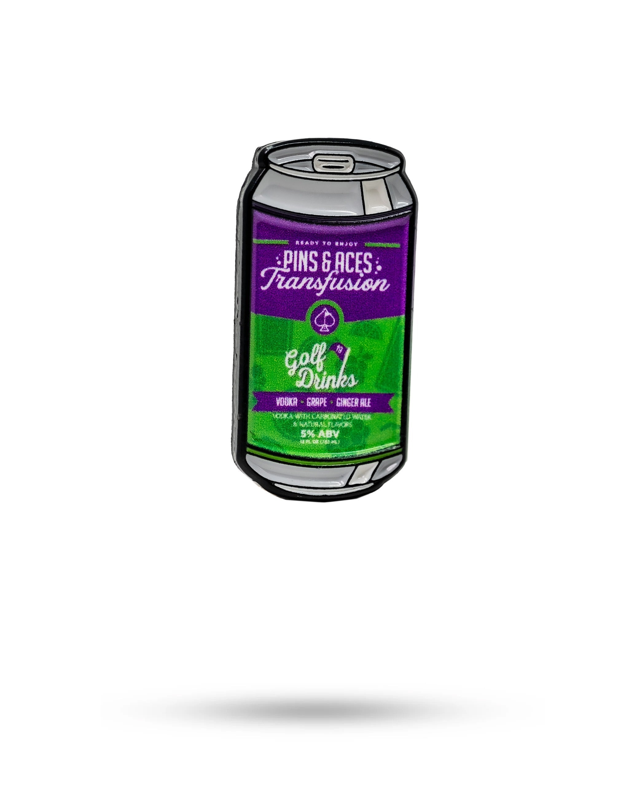 Pins and Aces Transfusion Can Ball Marker — main product shot