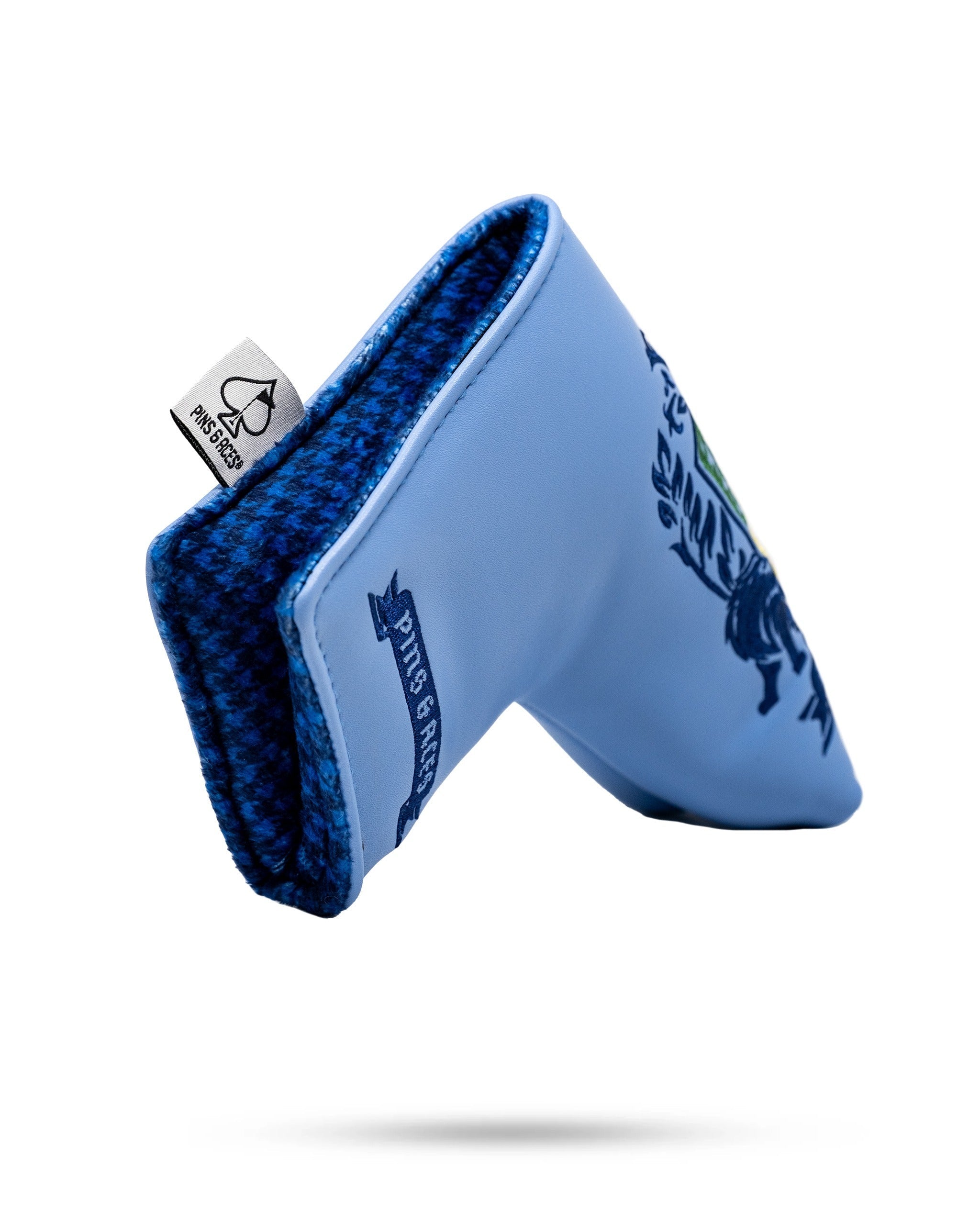 Pins and Aces Coat of Arms - Blade Putter Cover — lifestyle context