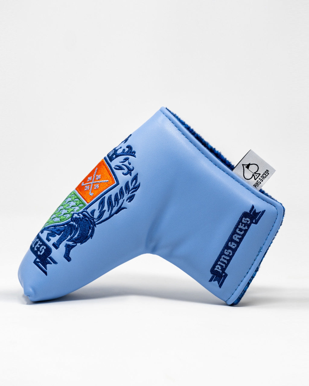 Pins and Aces Coat of Arms - Blade Putter Cover — packaging