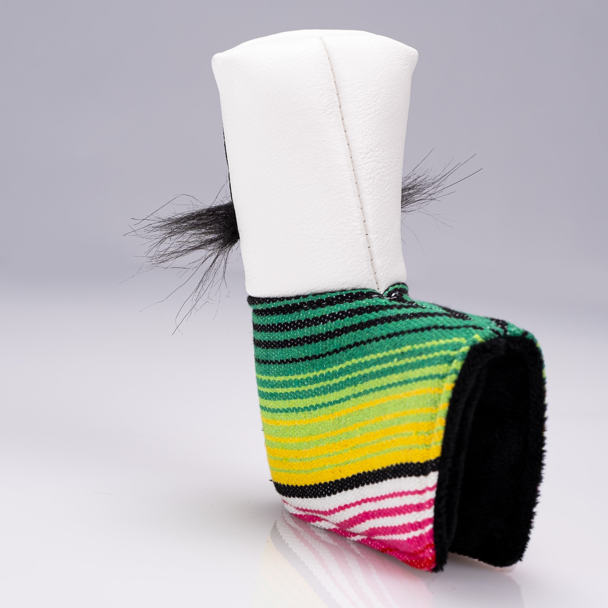 Pins and Aces Mustache Sugar Skull - Blade Putter Cover White — lifestyle context