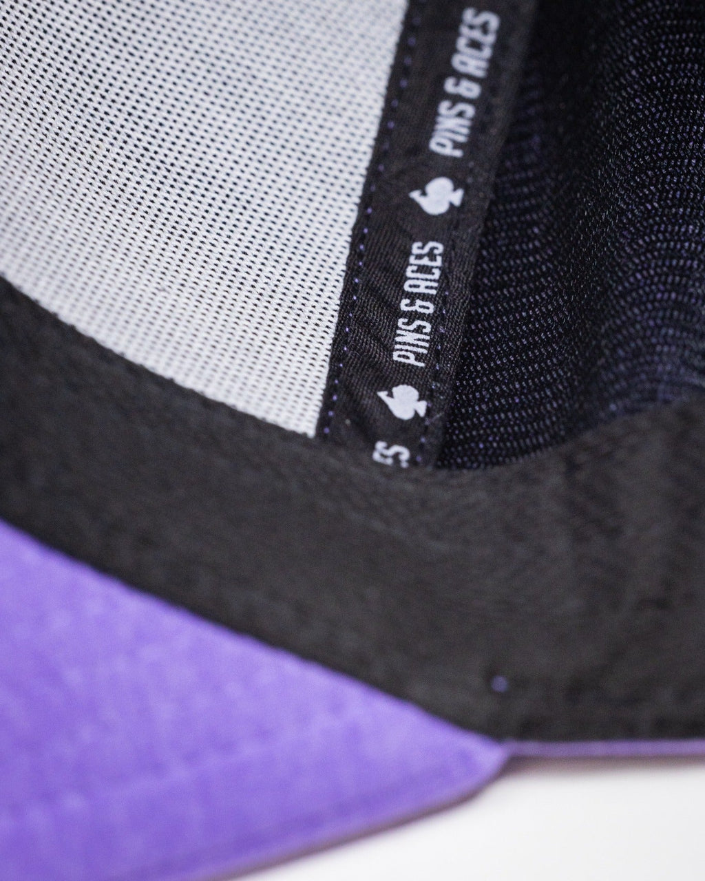 Pins and Aces Performance Spade Hat - Lavender — size reference