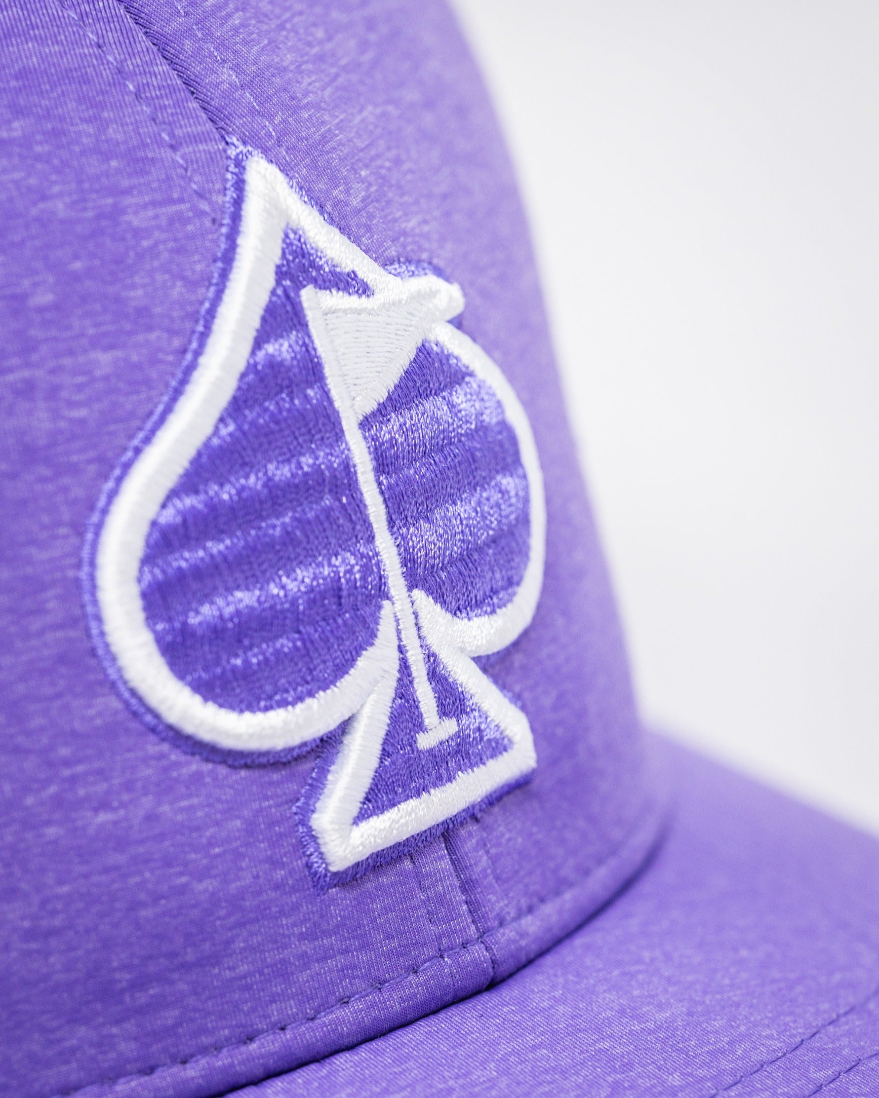 Pins and Aces Performance Spade Hat - Lavender — lifestyle context