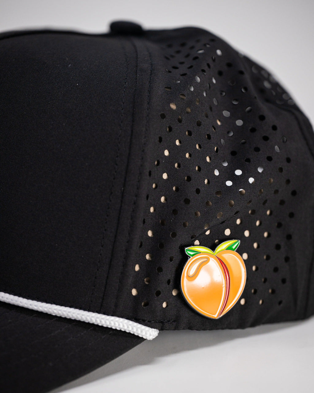 Pins and Aces Perforated Rope Hat - Black — lifestyle context
