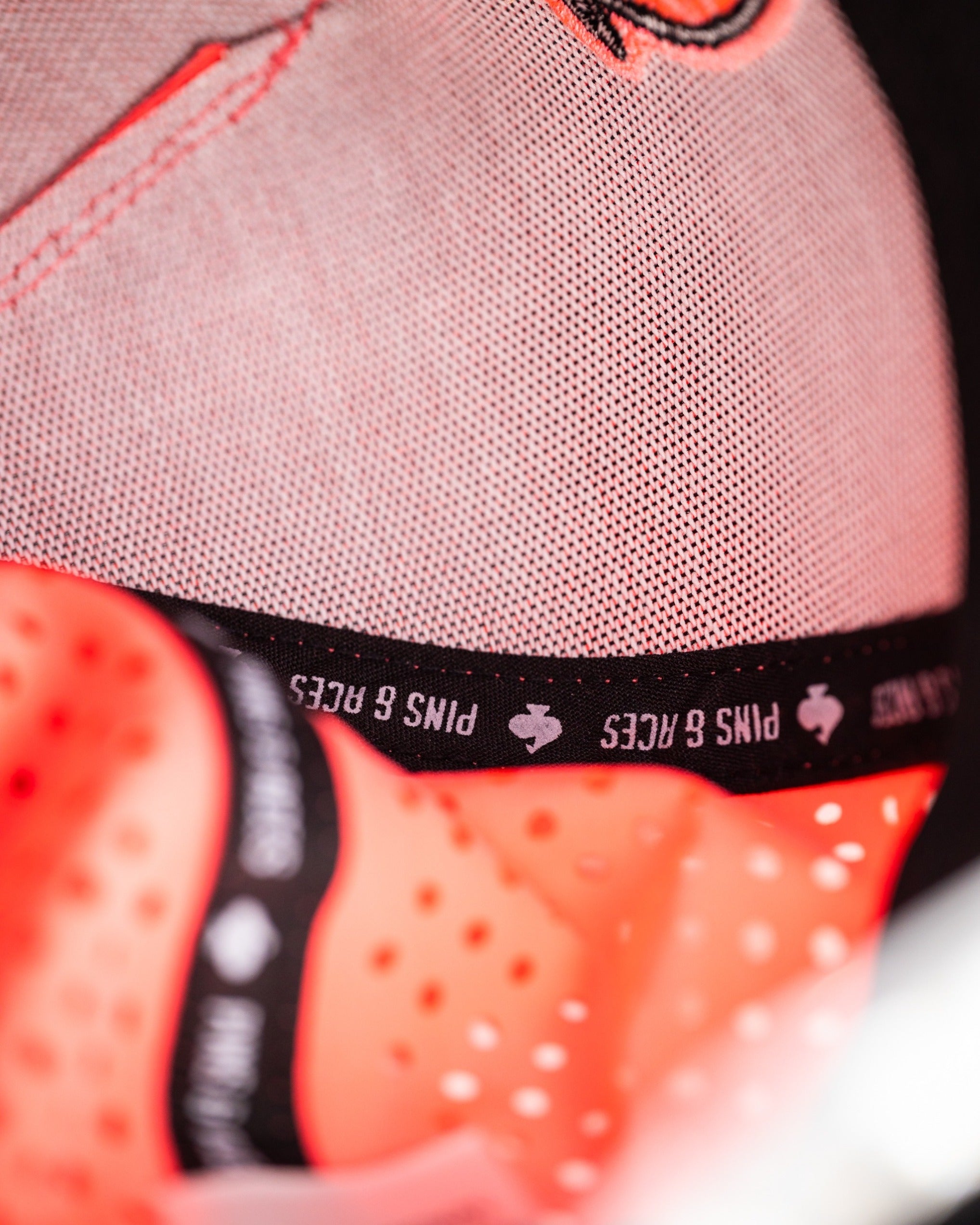 Pins and Aces Perforated Rope Hat - Highlighter Pink — side view