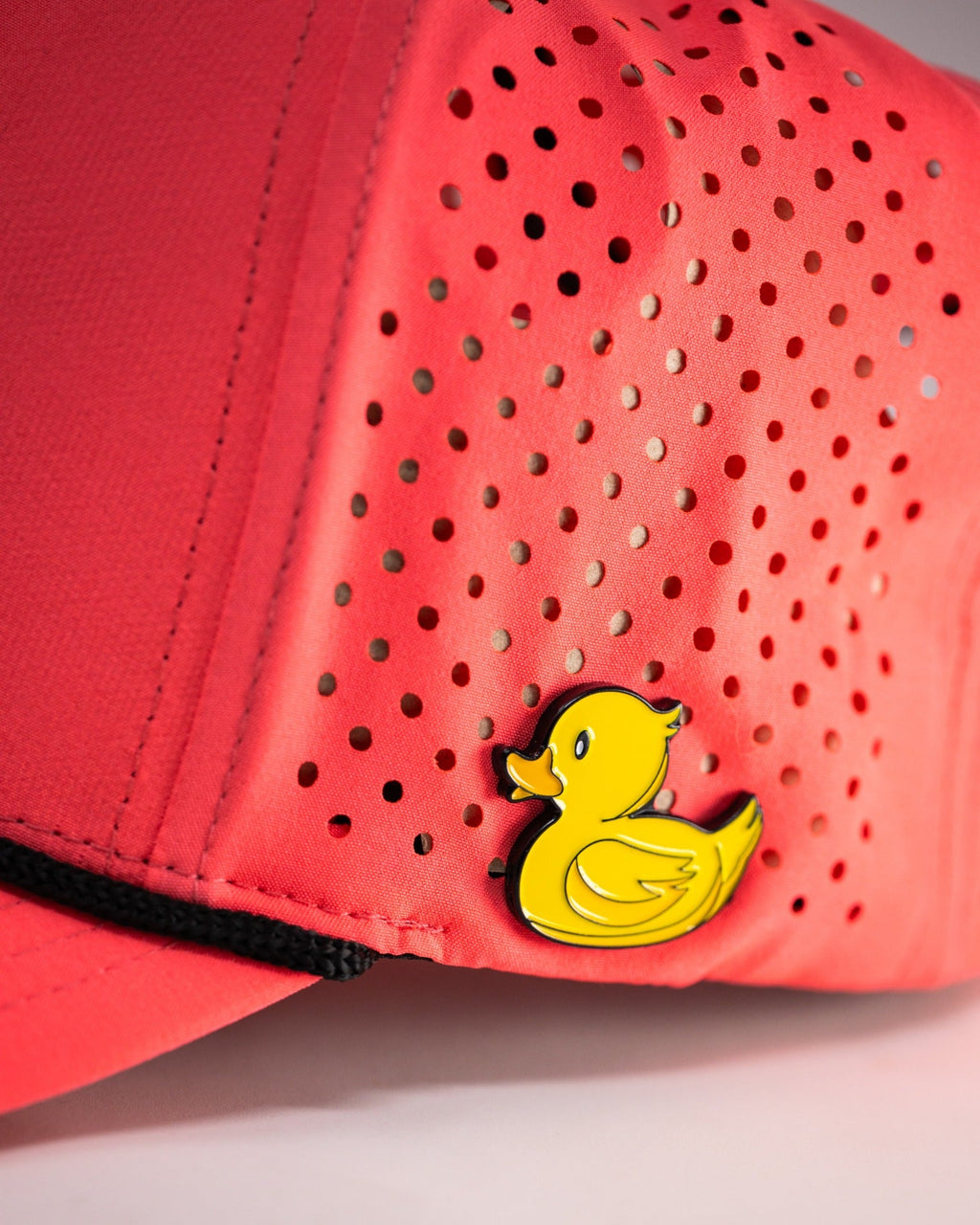 Pins and Aces Perforated Rope Hat - Highlighter Pink — lifestyle context