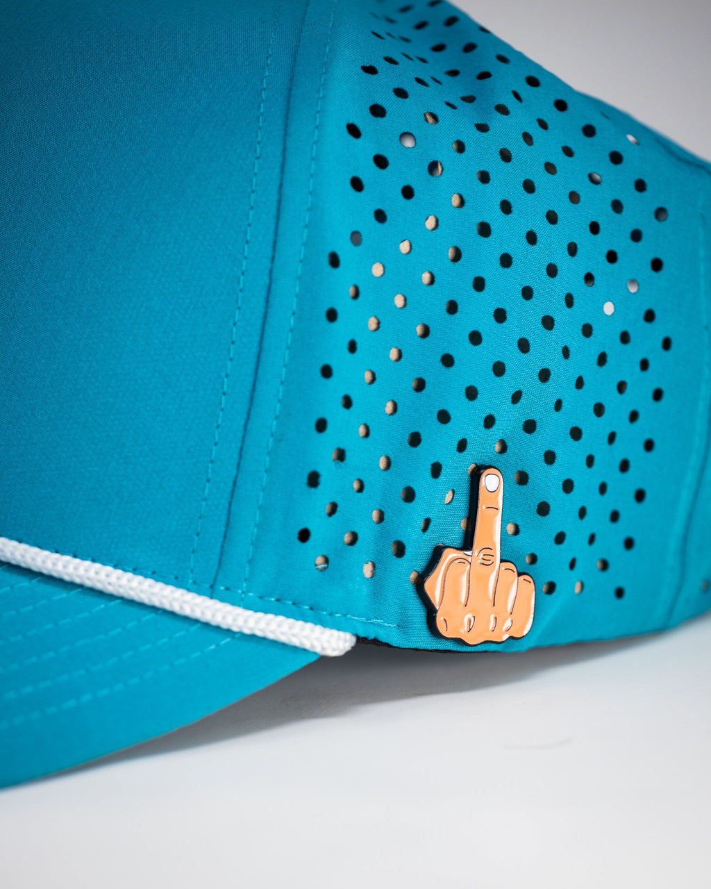 Pins and Aces Perforated Rope Hat - Baby Blue — lifestyle context