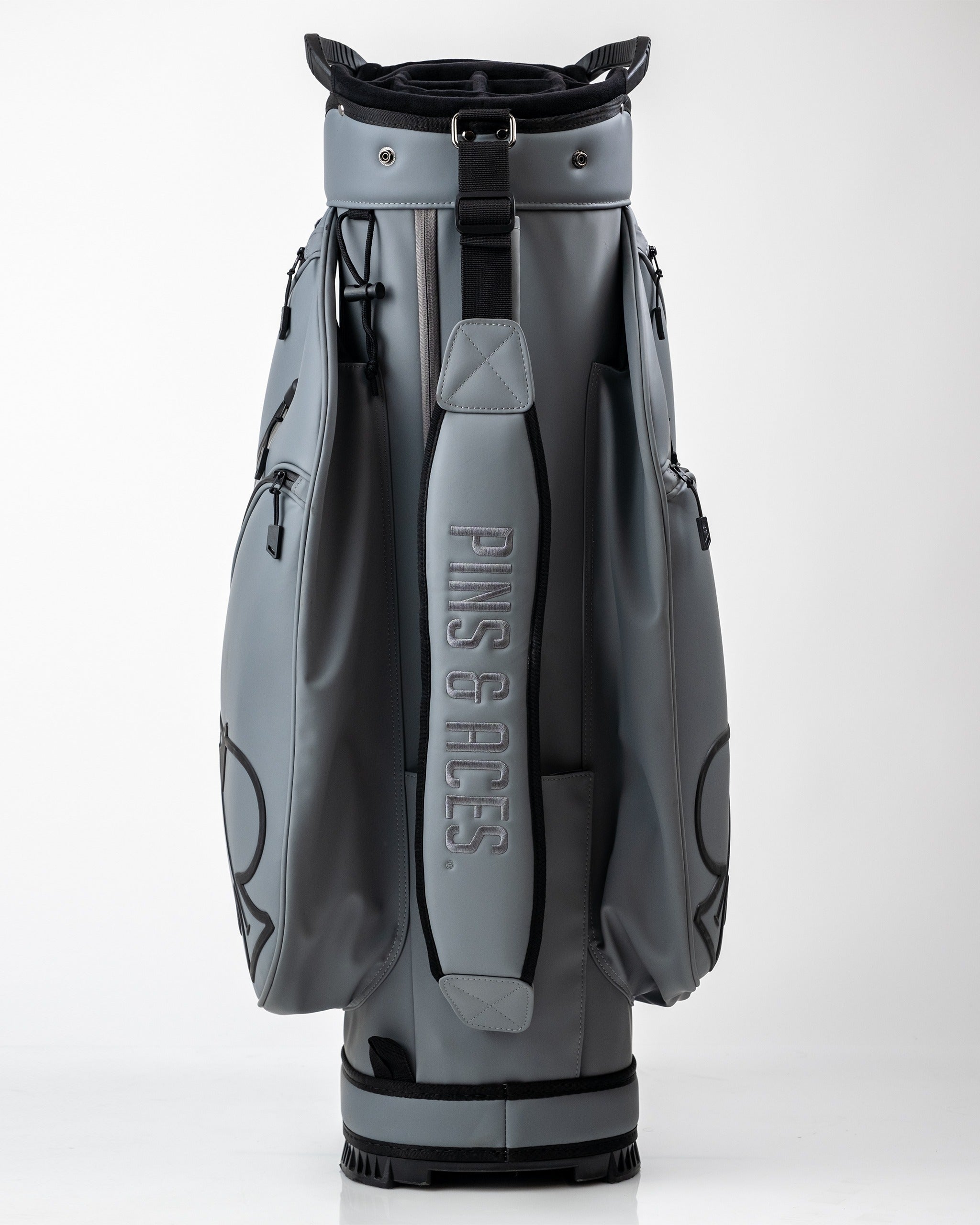 Pins and Aces Player Preferred™ Cart Bag - Flat Ash — back view