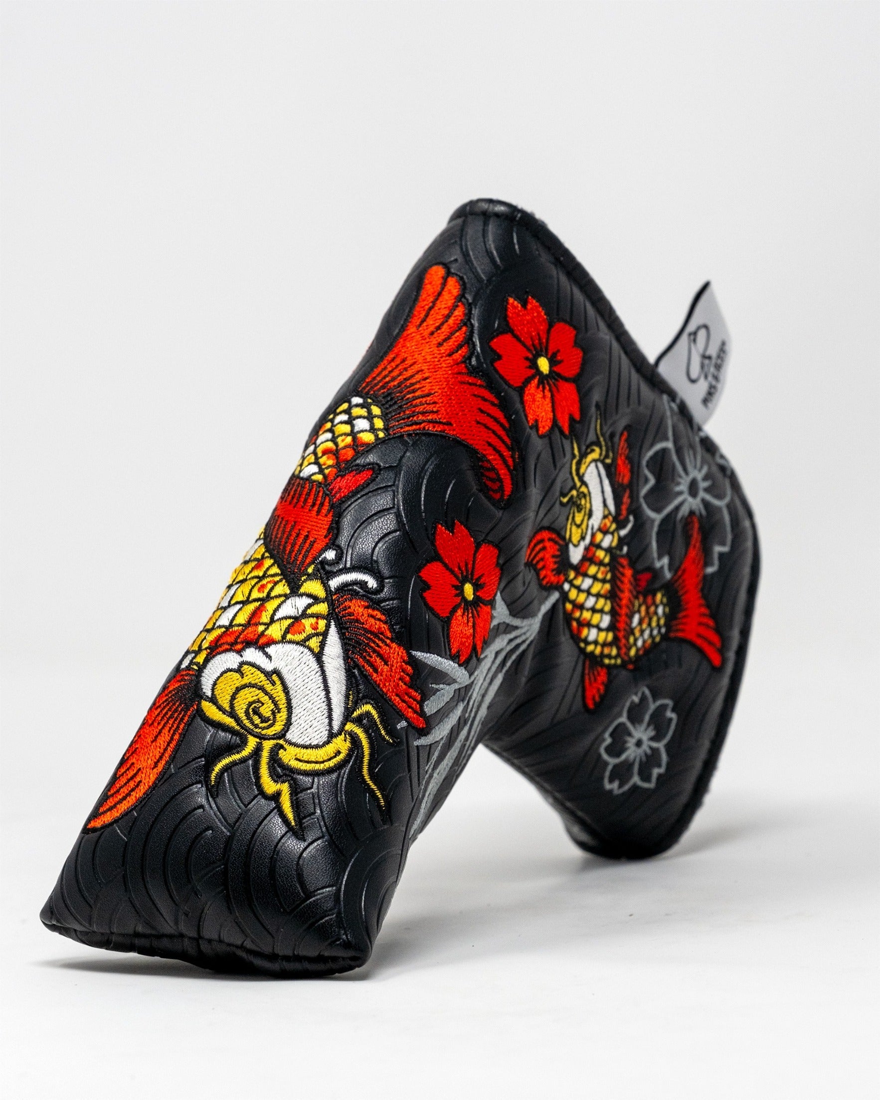 Pins and Aces Koi Flow - Blade Putter Cover — side view