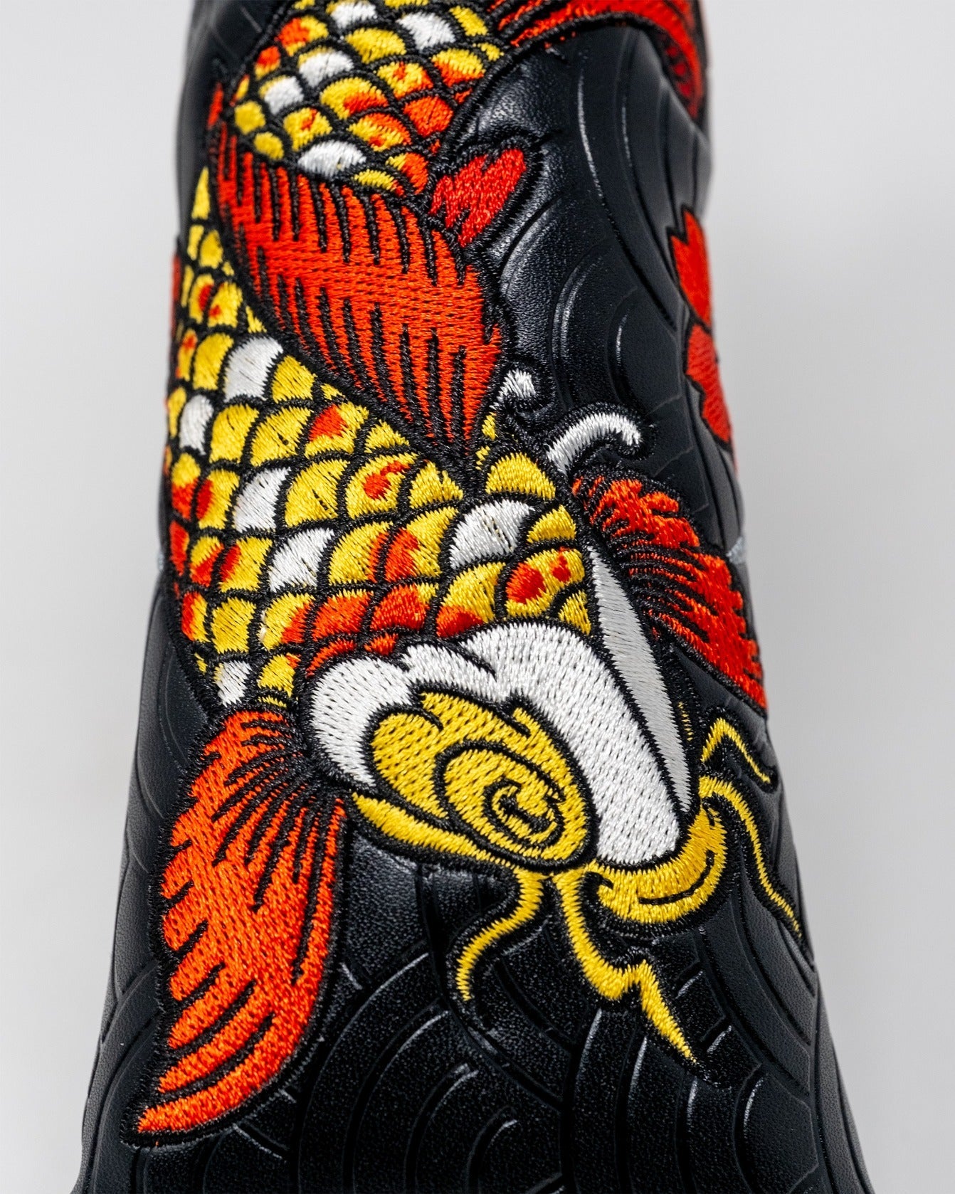 Pins and Aces Koi Flow - Blade Putter Cover — fabric or material detail