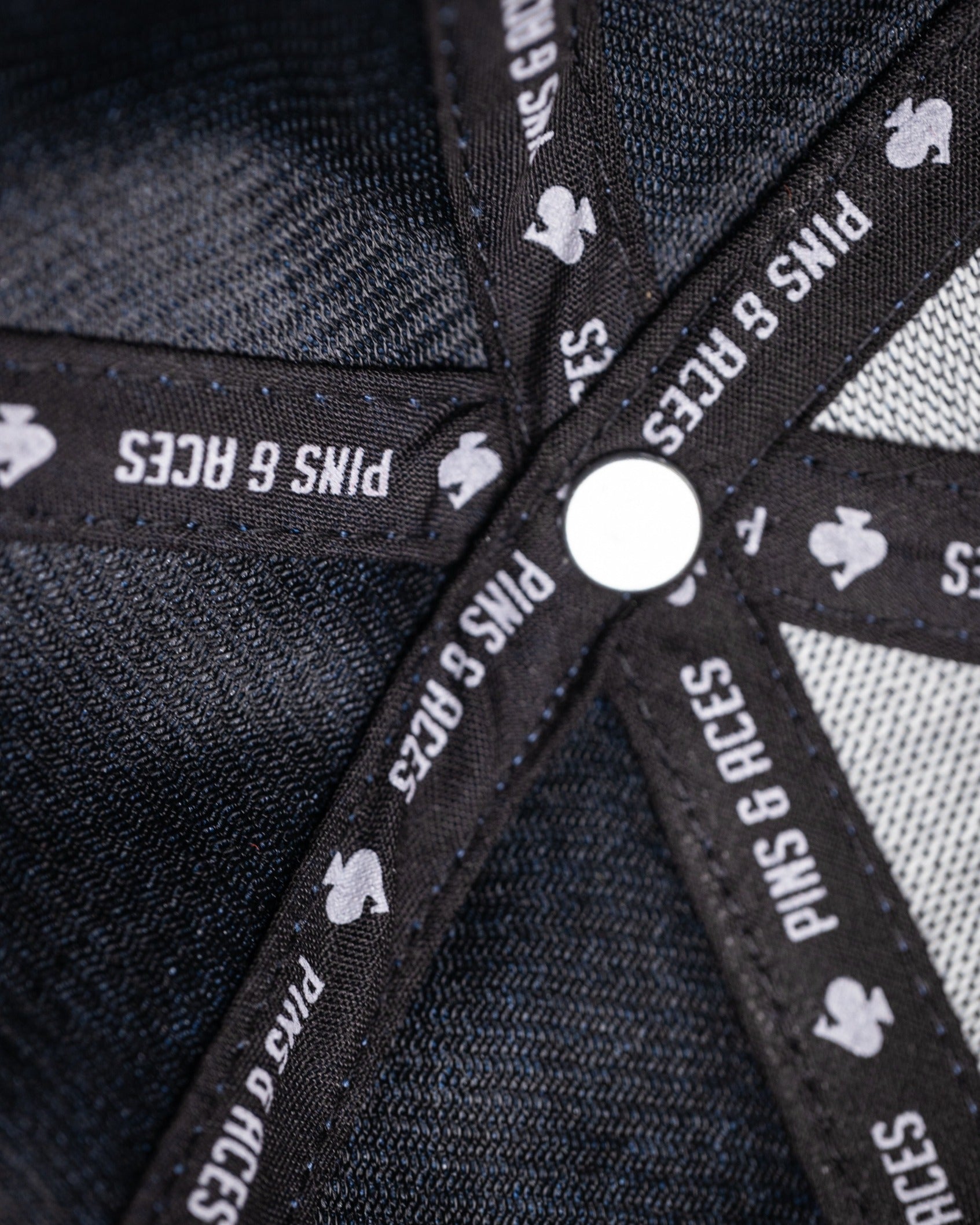 Pins and Aces Performance Spade Hat - Charcoal — back view