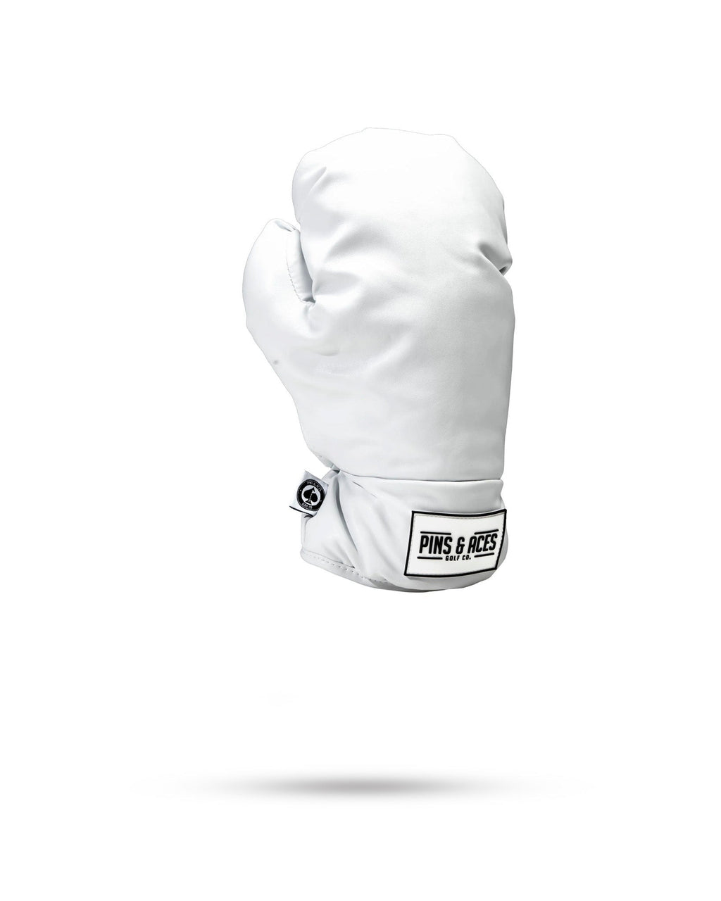 Pins and Aces Boxing Glove White - Fairway Cover — detail close-up