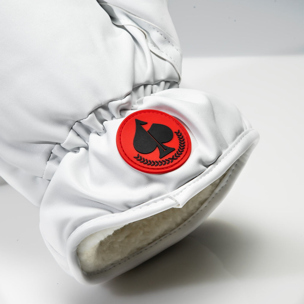 Pins and Aces Boxing Glove White - Fairway Cover — lifestyle context