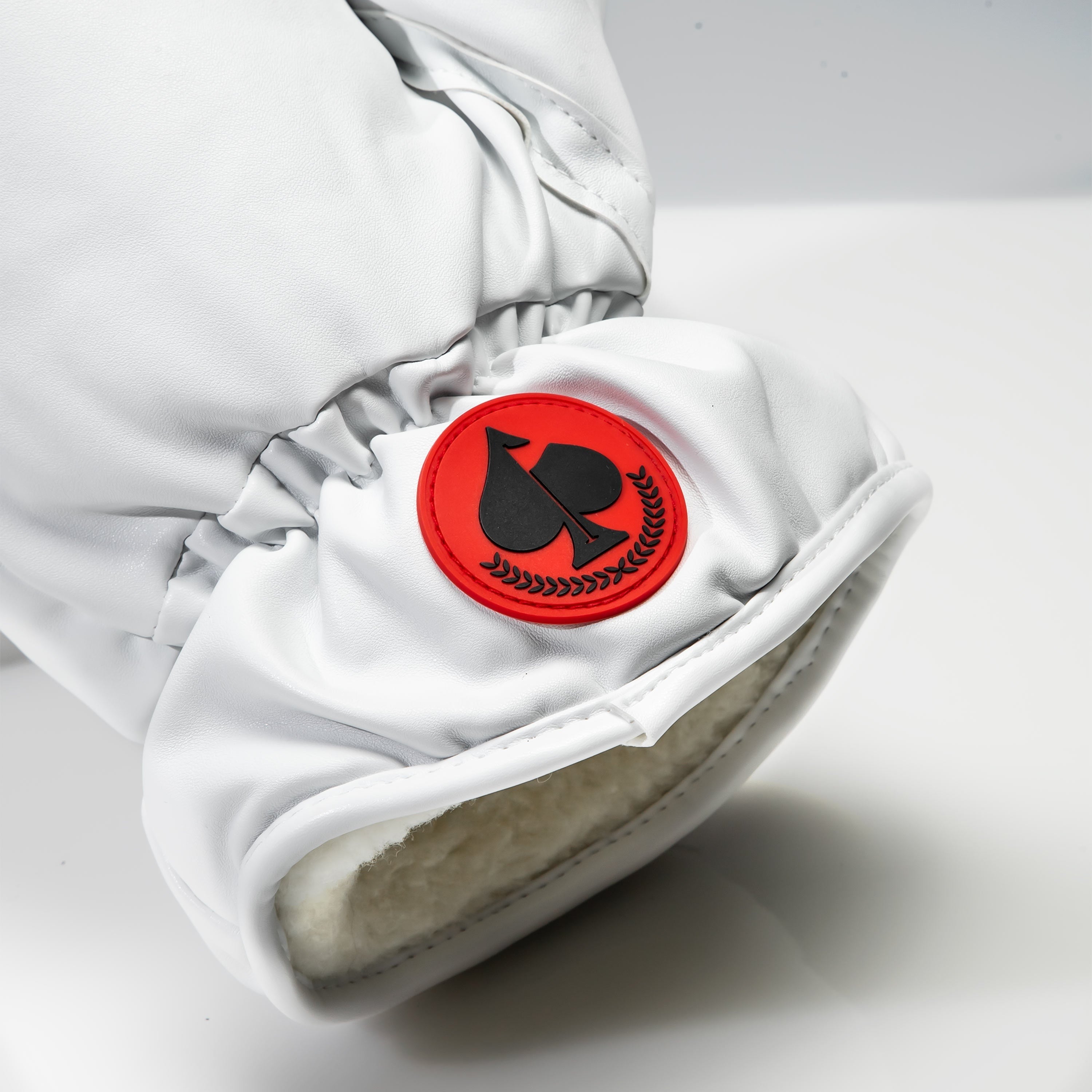 Pins and Aces Boxing Glove White - Fairway Cover — lifestyle context