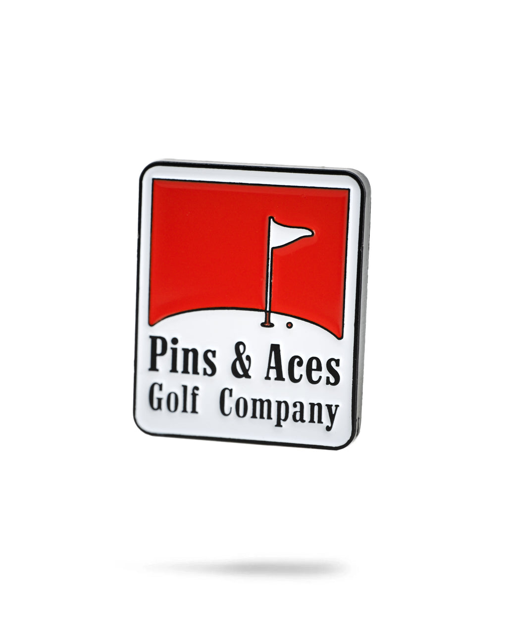 Pins and Aces Pins Reds Ball Marker — detail close-up