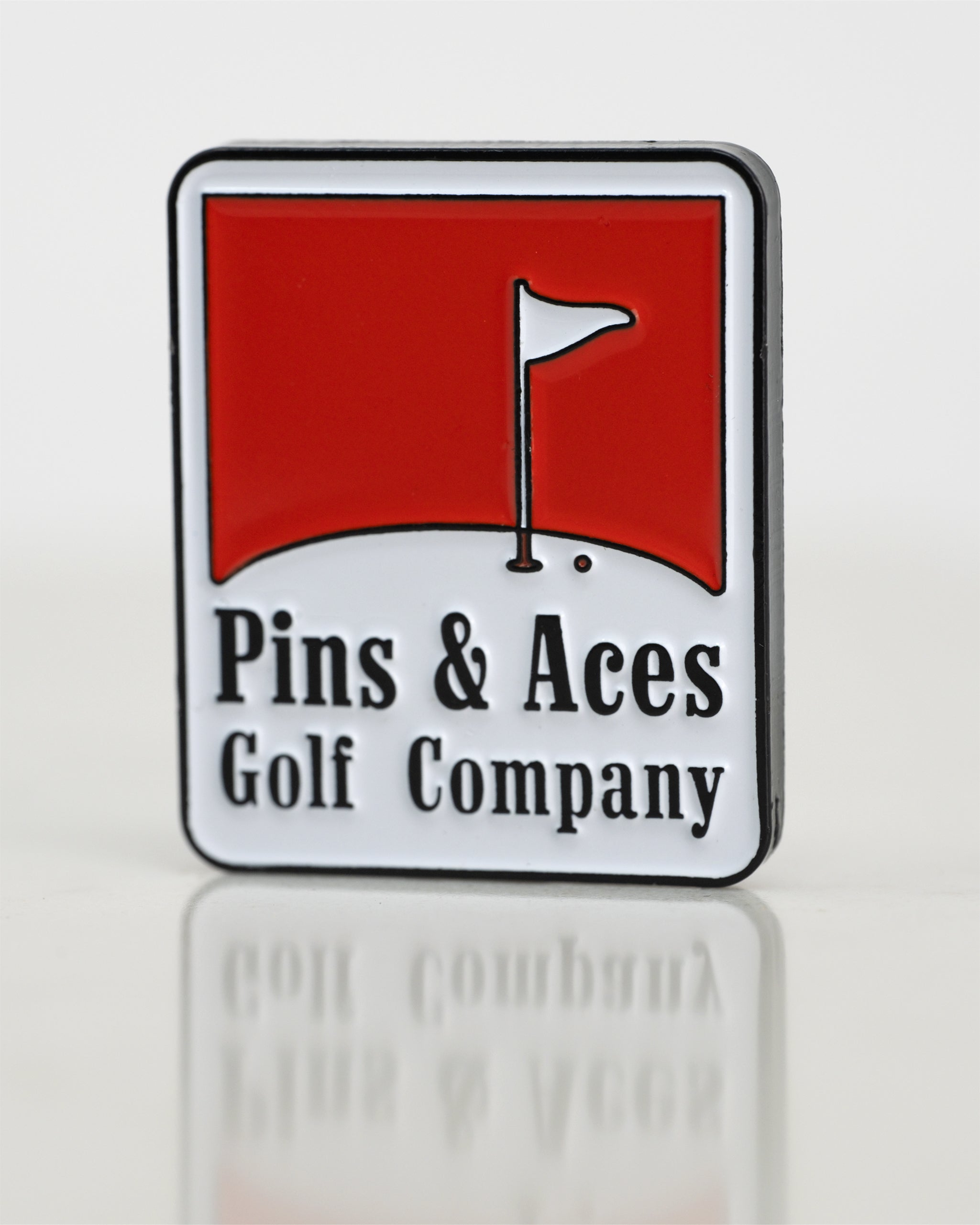Pins and Aces Pins Reds Ball Marker — lifestyle context