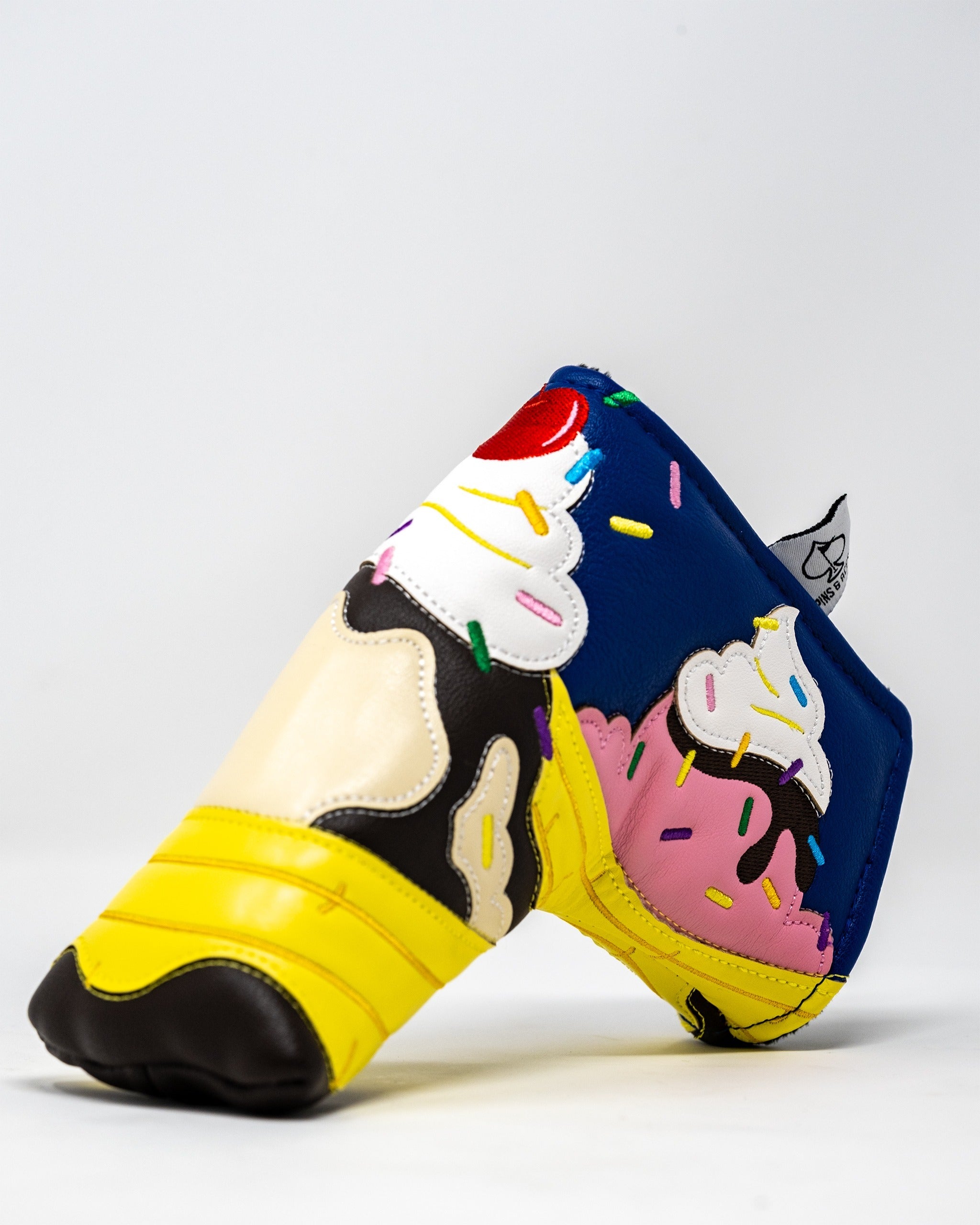 Pins and Aces Banana Split - Blade Putter Cover — back view
