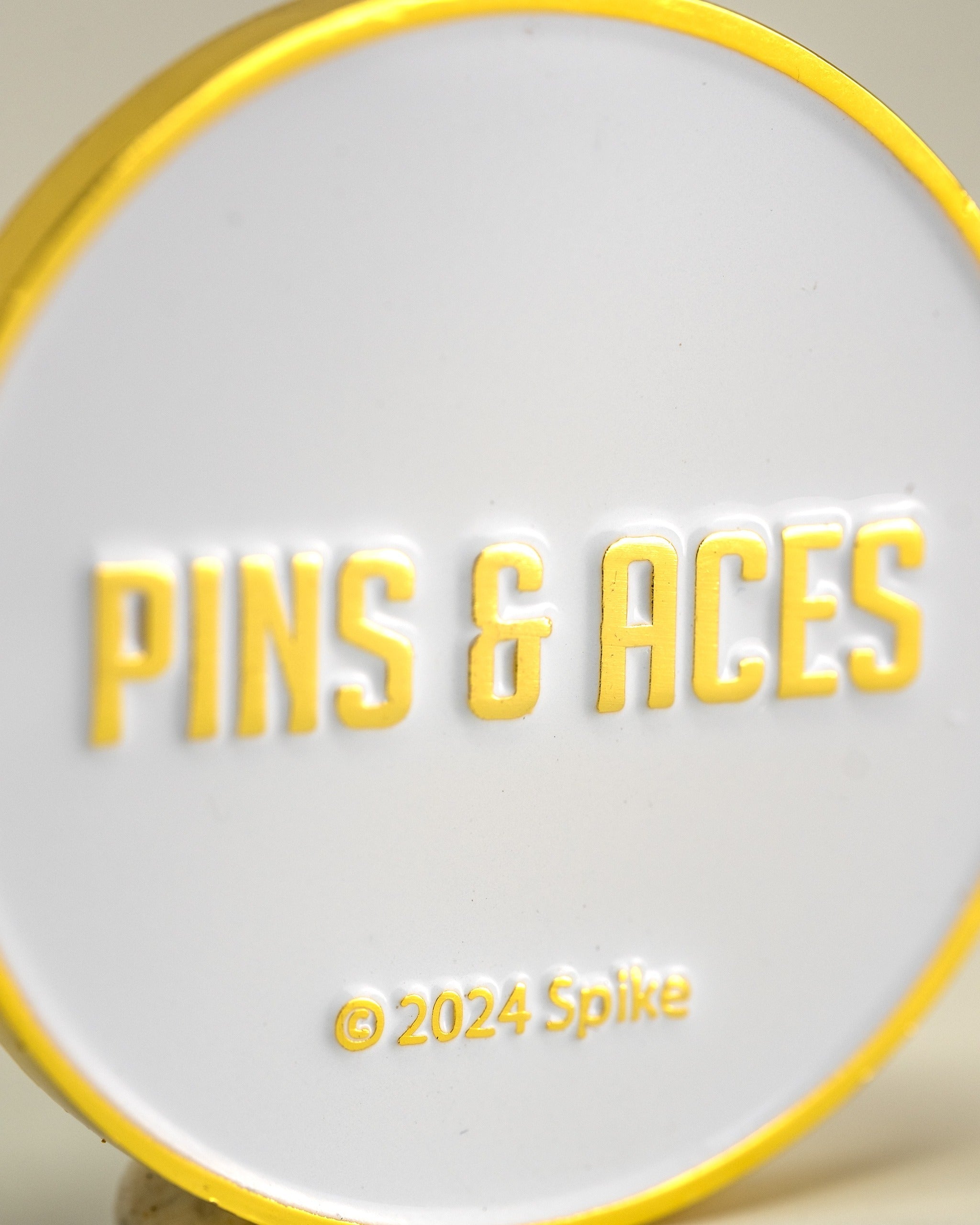 Pins and Aces Yellowstone Ball Marker — back view