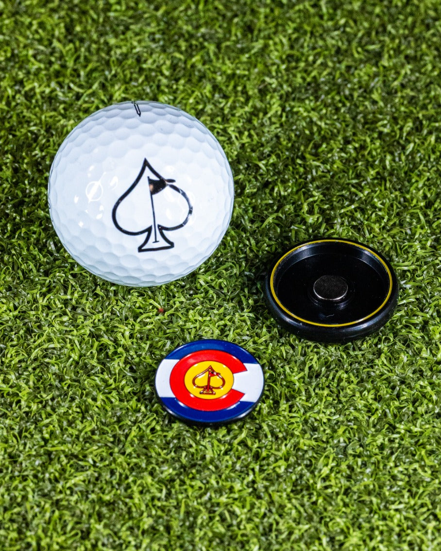 Pop Out Medallion Ball Marker - Colorado – Pins and Aces, view 8