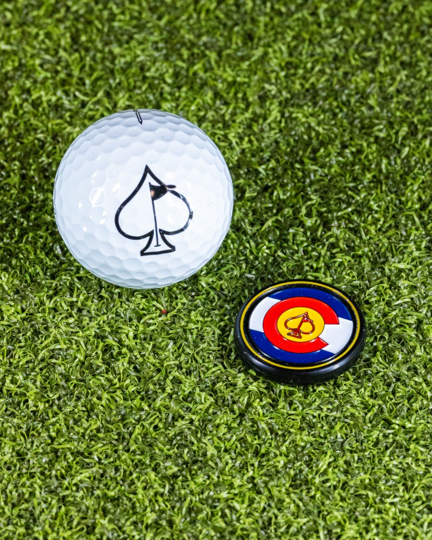 Pop Out Medallion Ball Marker - Colorado – Pins and Aces, view 9