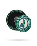 Pins and Aces Pop Out Medallion Ball Marker - Crooked Dick — detail close-up
