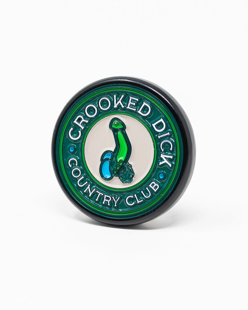 Pins and Aces Pop Out Medallion Ball Marker - Crooked Dick — lifestyle context