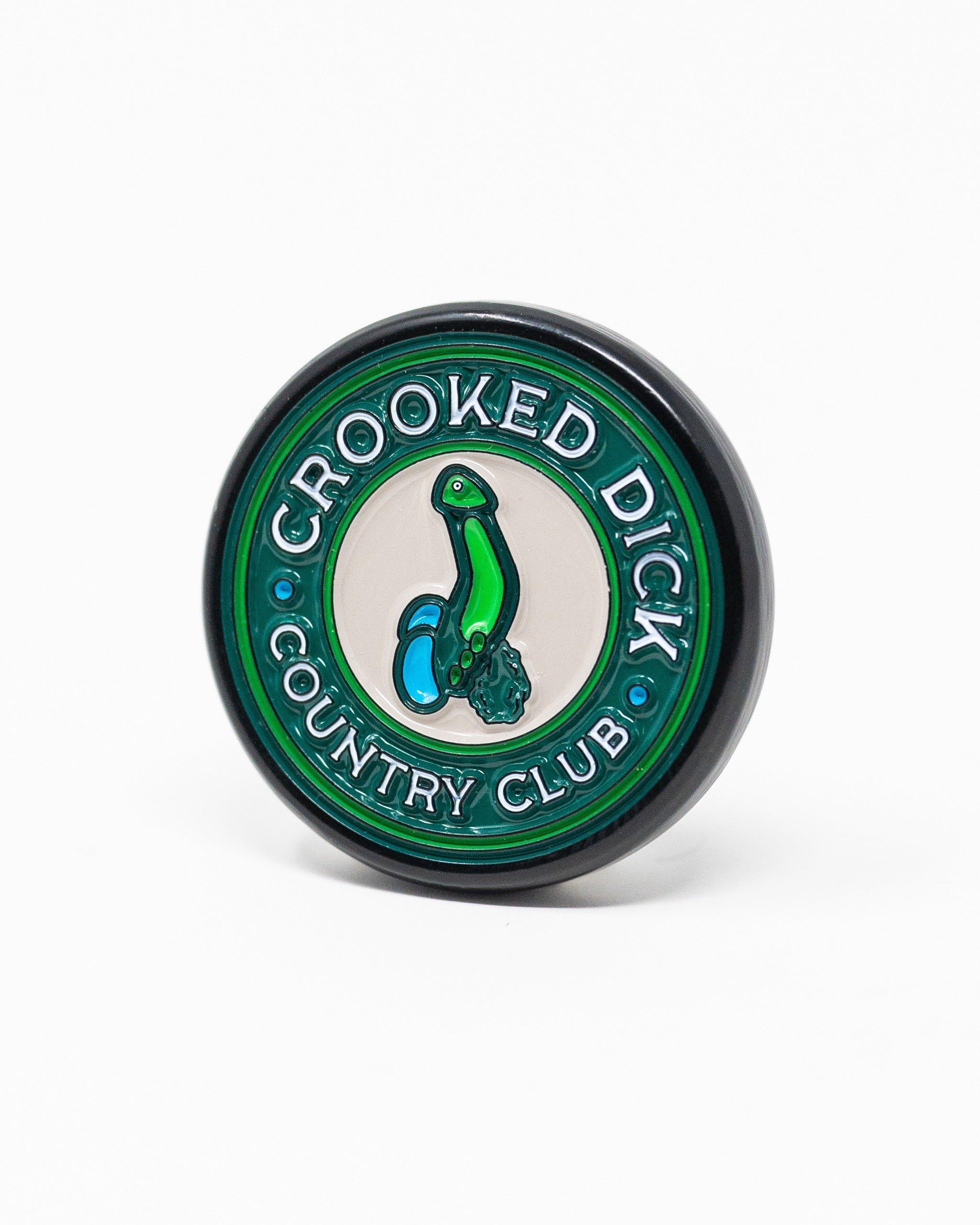 Pins and Aces Pop Out Medallion Ball Marker - Crooked Dick — lifestyle context
