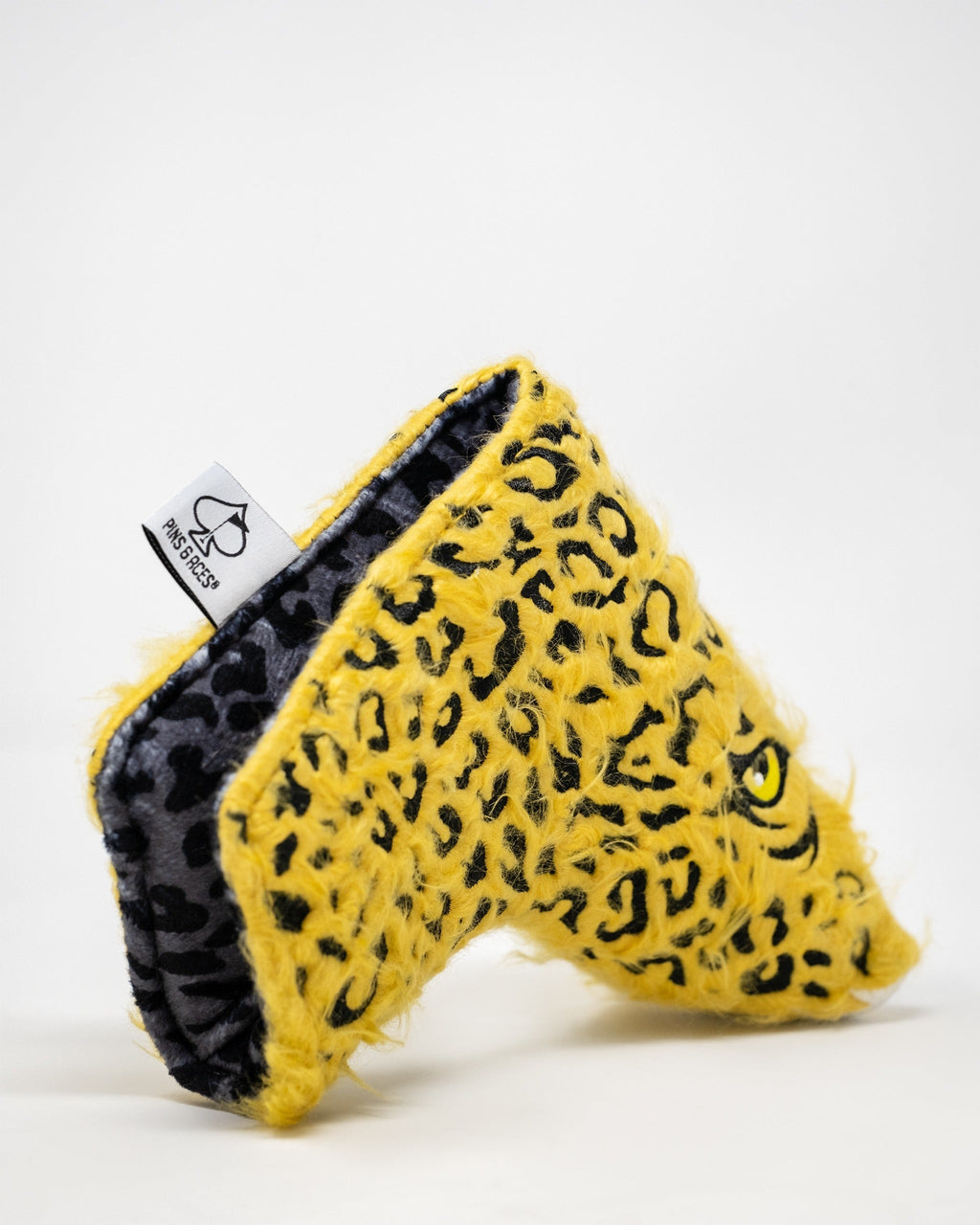 Pins and Aces Leopard - Blade Putter Cover — back view