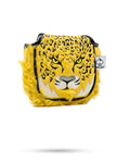 Pins and Aces Leopard - Mallet Putter Cover — detail close-up