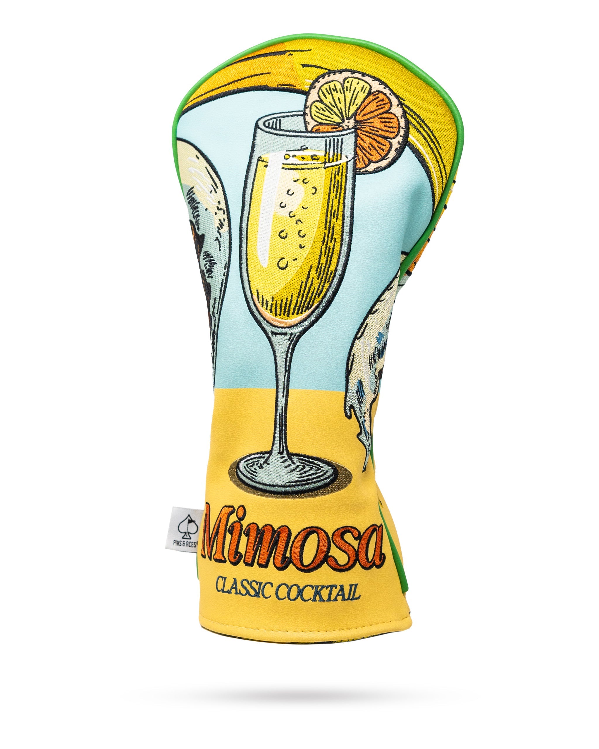 Pins and Aces Mimosa - Driver Cover — detail close-up