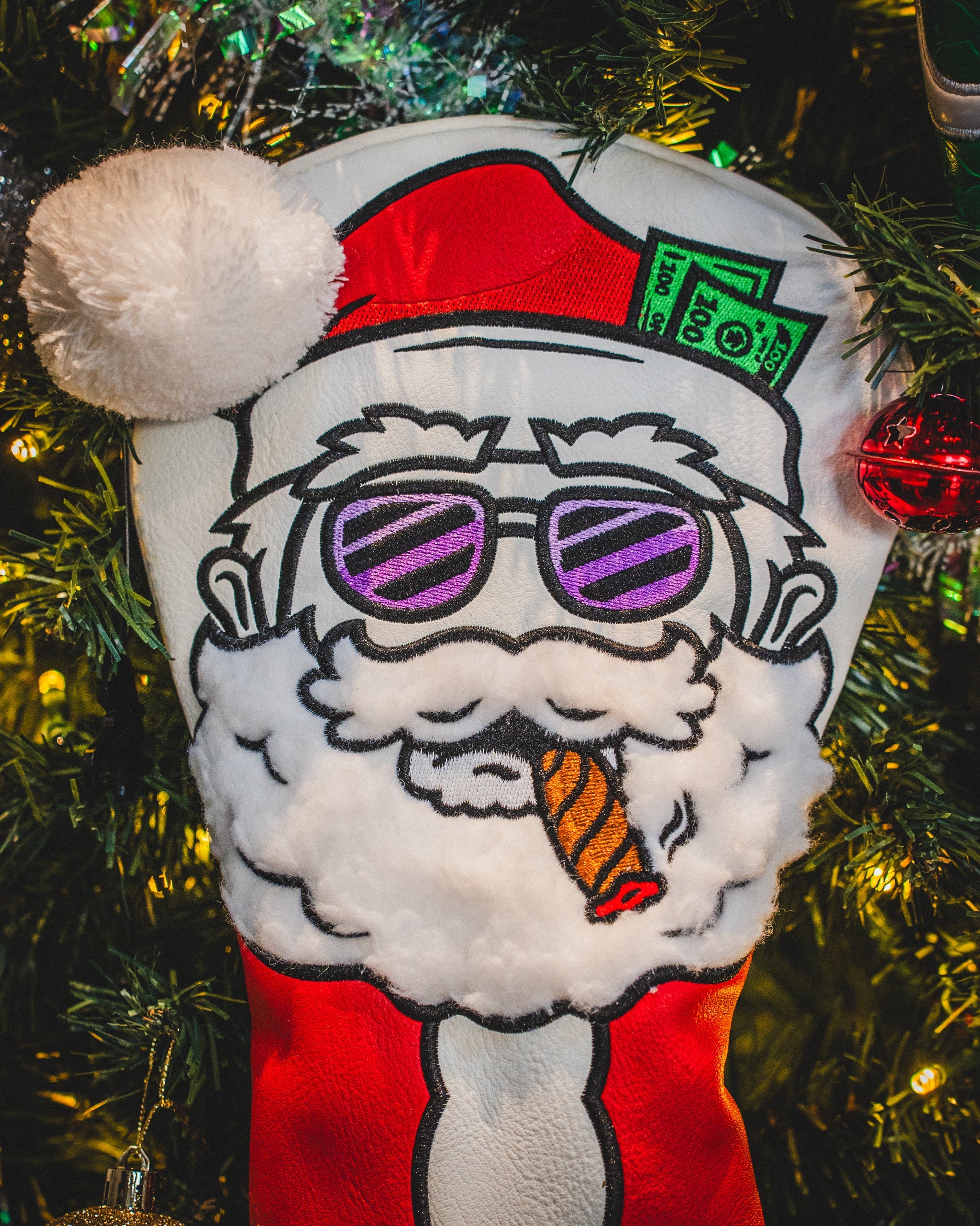 Santa Degenerate - Driver Cover – Pins and Aces, view 2
