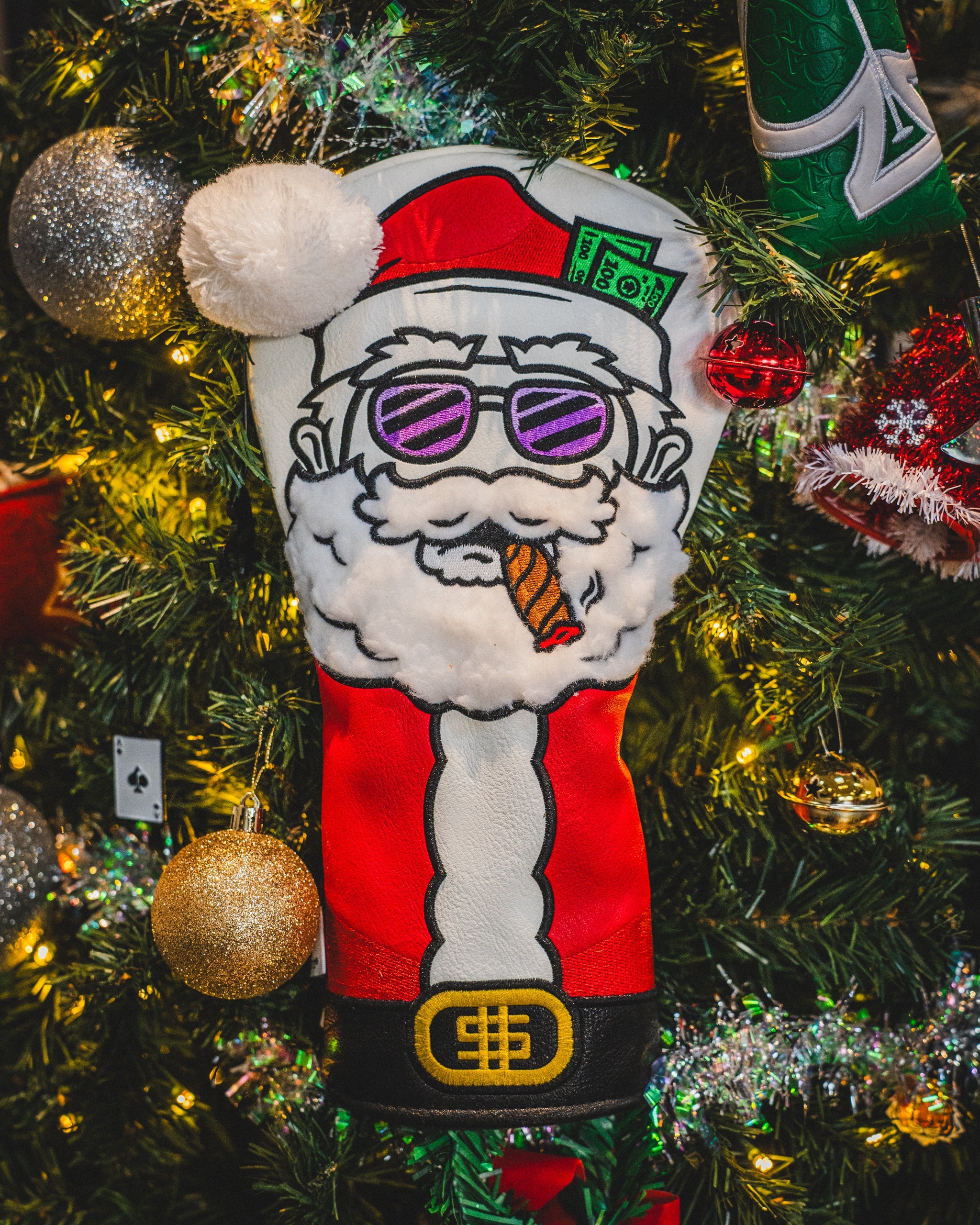 Pins and Aces Pins and Aces Santa Degenerate - Driver Cover — main product shot