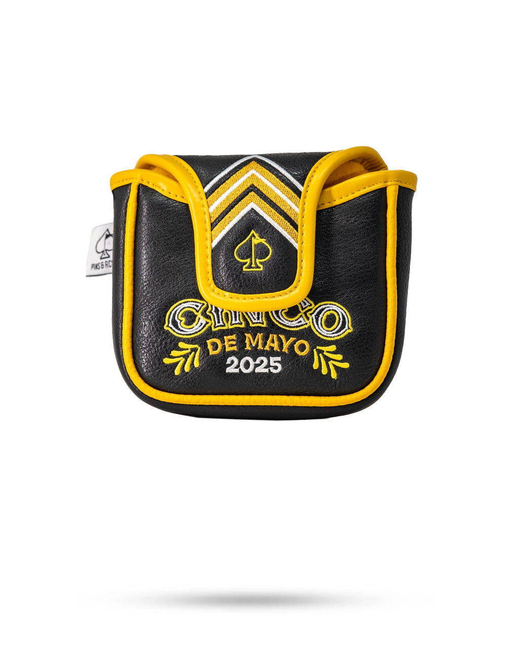 Pins and Aces Lucha Libre Mask - Mallet Putter Cover — back view