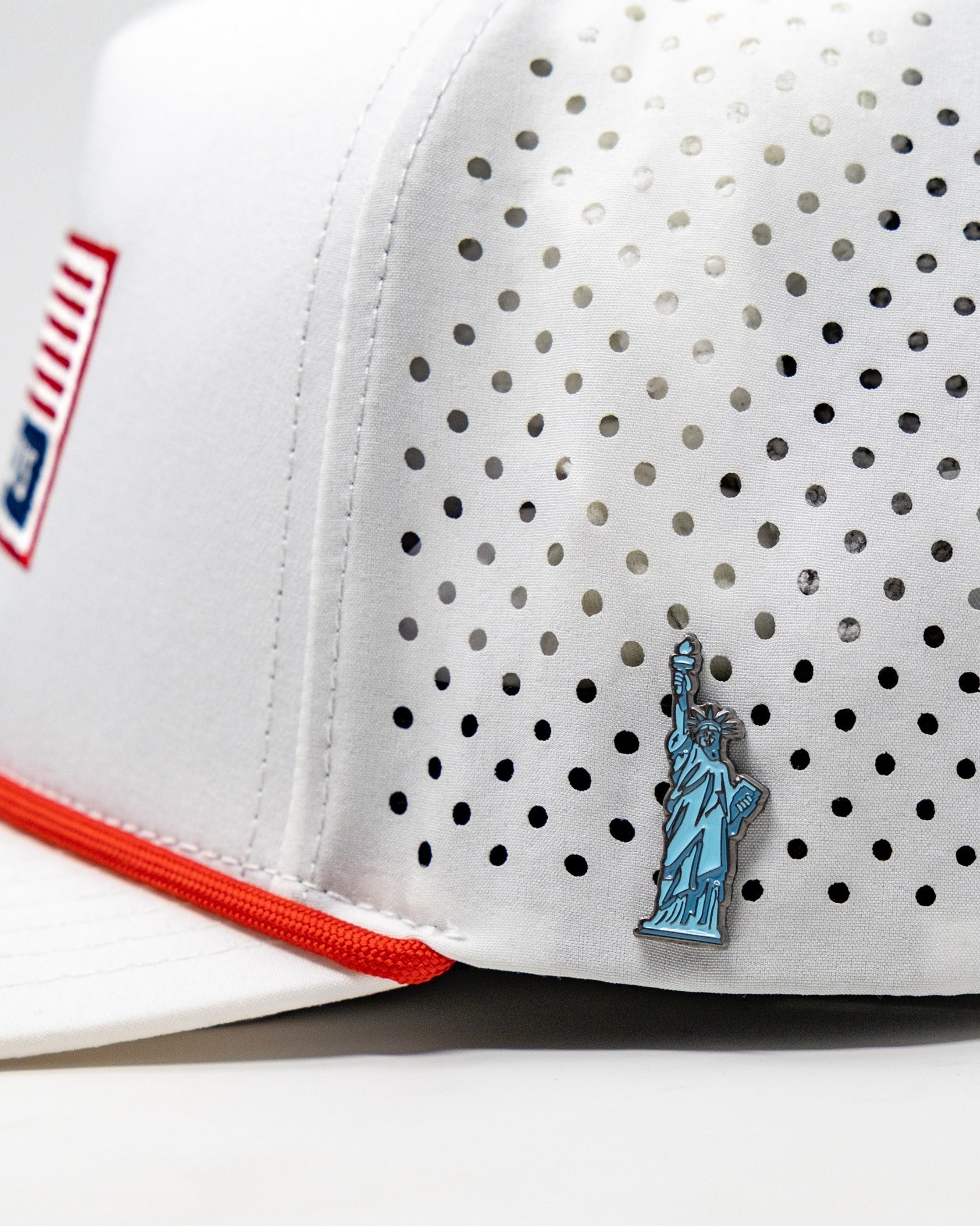 Pins and Aces Perforated Rope Hat - USA — alternative angle