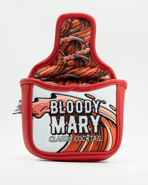 Pins and Aces Bloody Mary - Mallet Putter Cover — lifestyle context