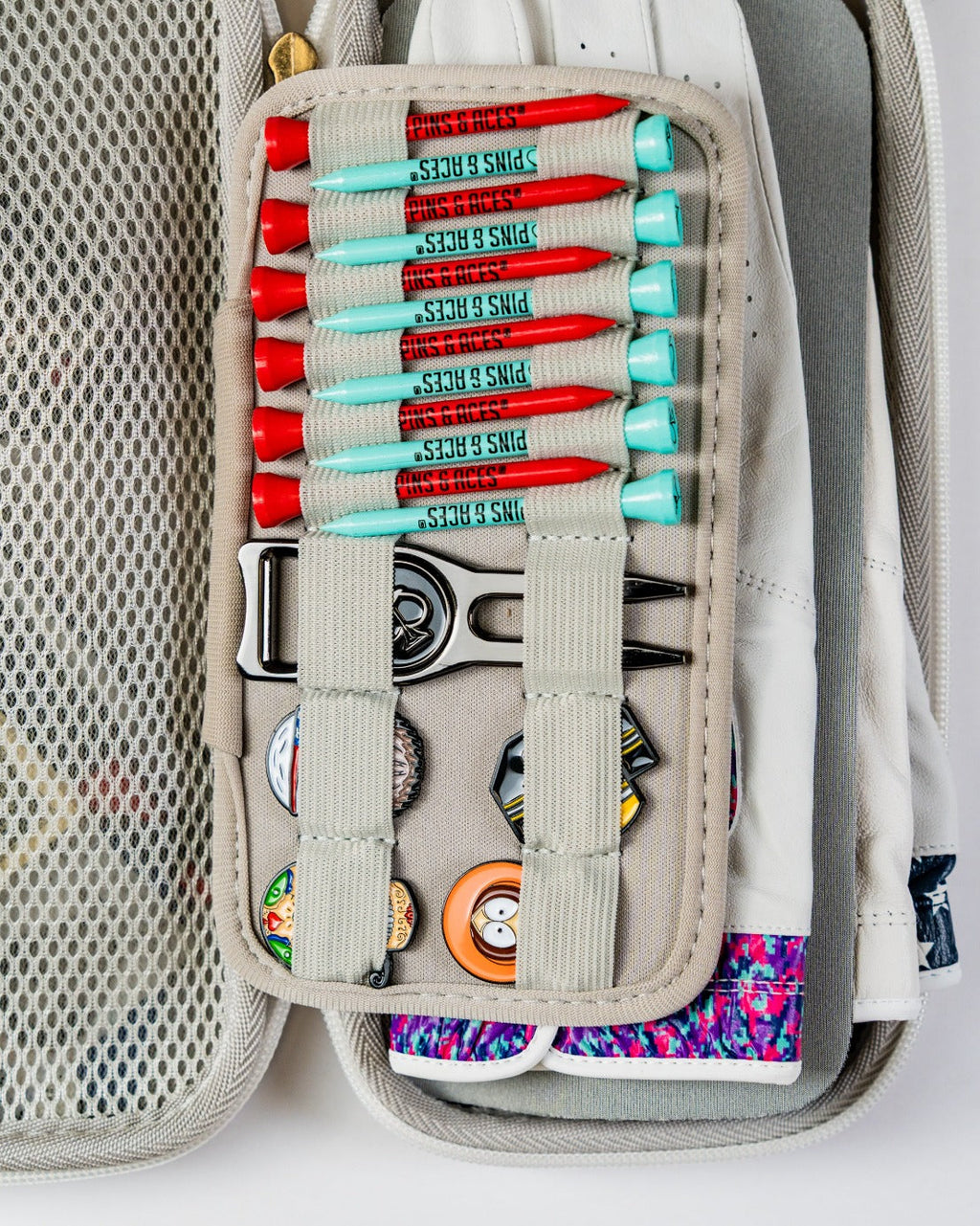 Pins and Aces Glove & Accessory Caddie - Gray — lifestyle context