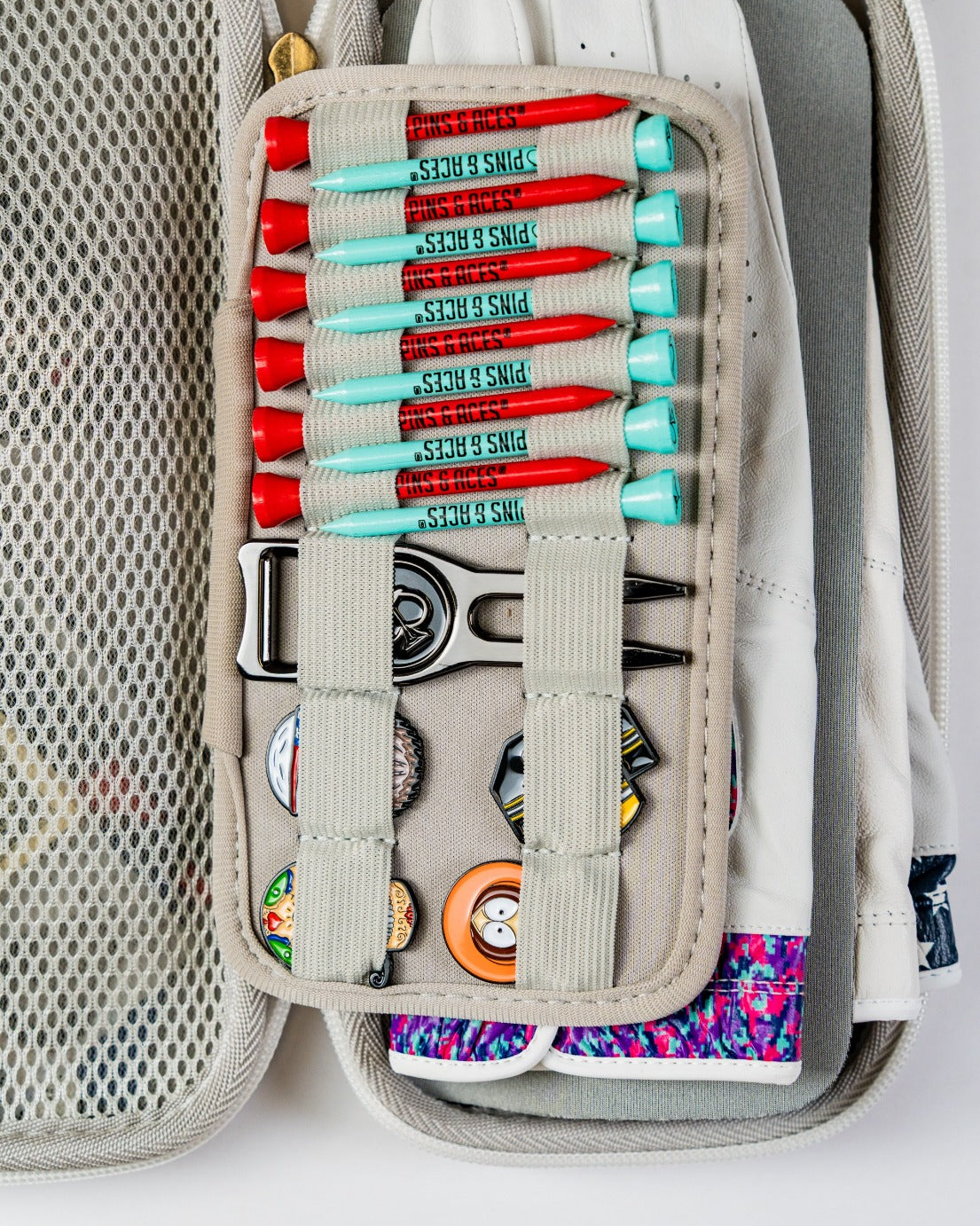Pins and Aces Glove & Accessory Caddie - Gray — lifestyle context