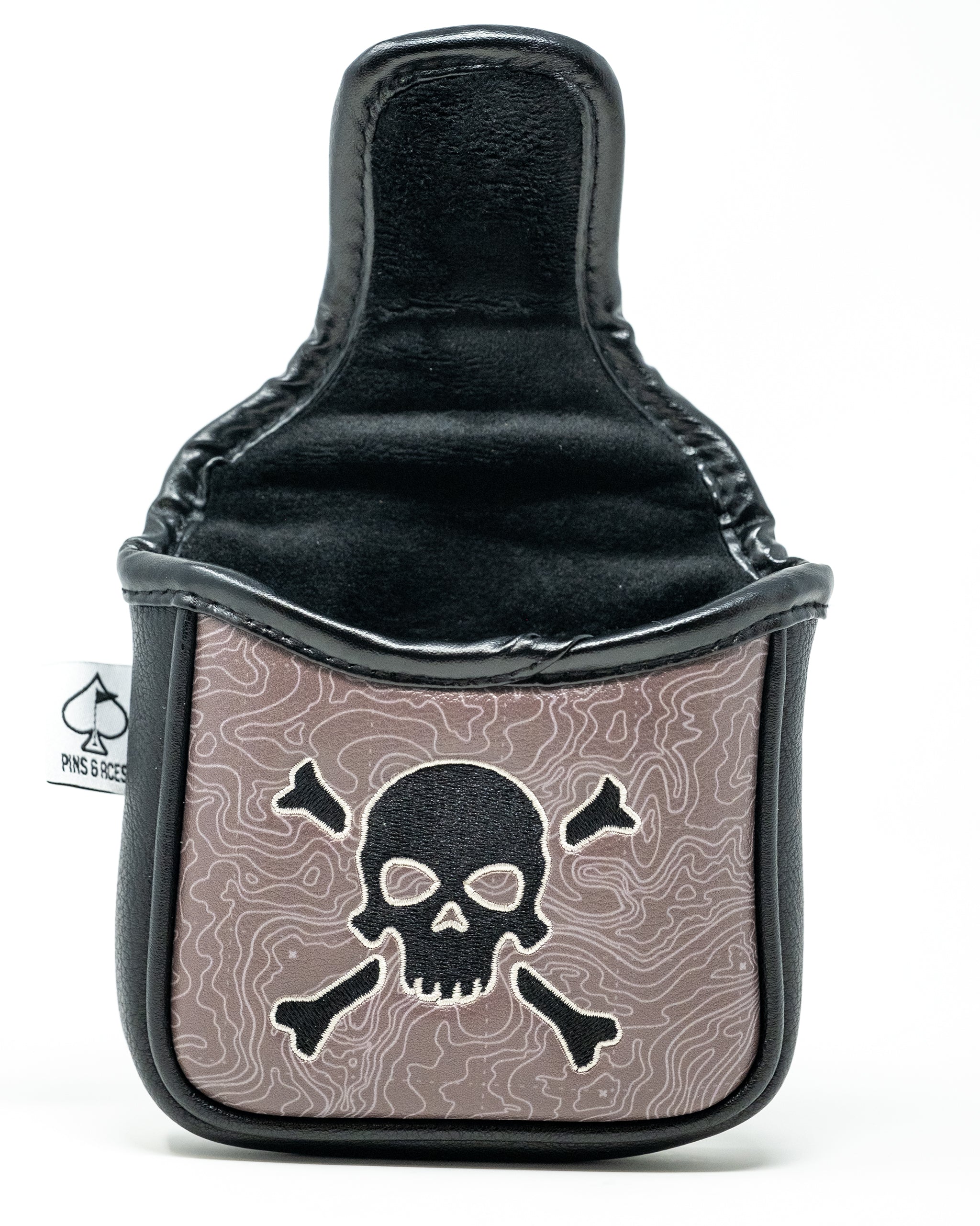Pins and Aces Pirate - Mallet Putter Cover — fabric or material detail