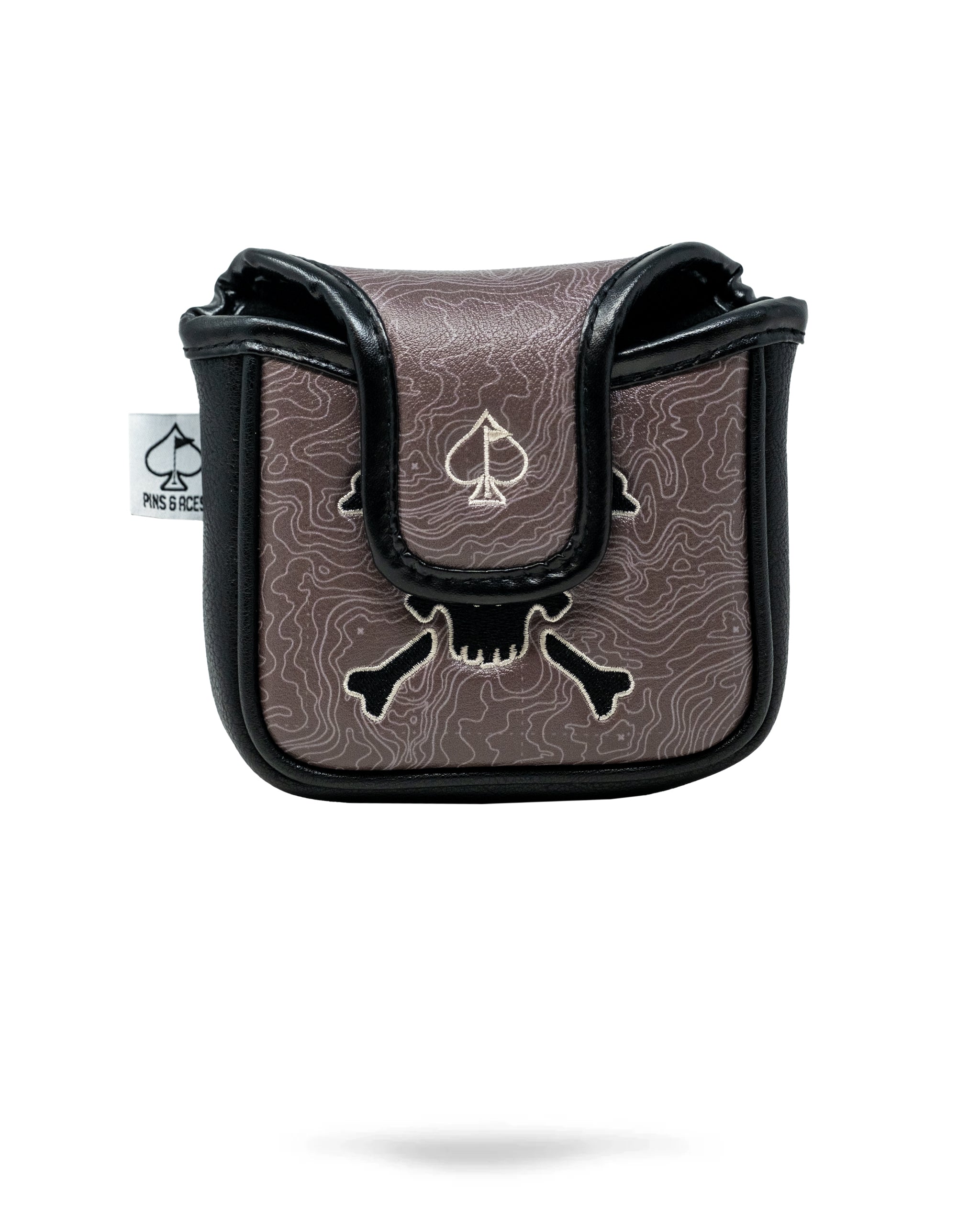 Pins and Aces Pirate - Mallet Putter Cover — size reference