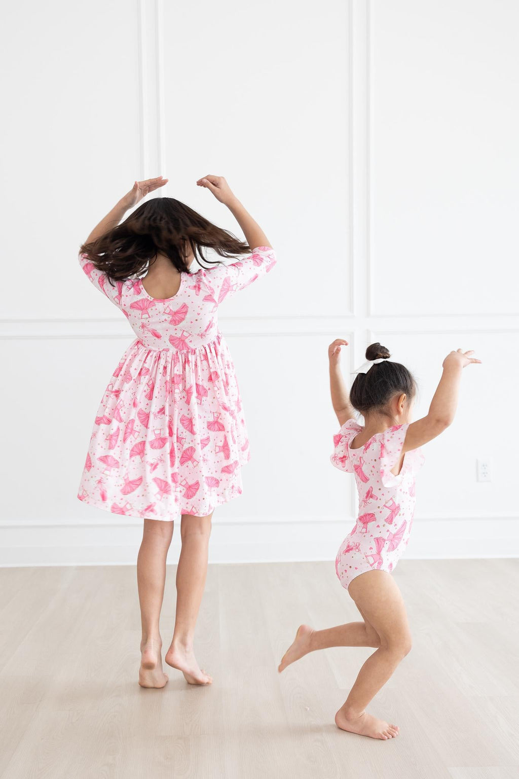 Mila & Rose ® Pirouette 3/4 Sleeve Pocket Twirl Dress — side view