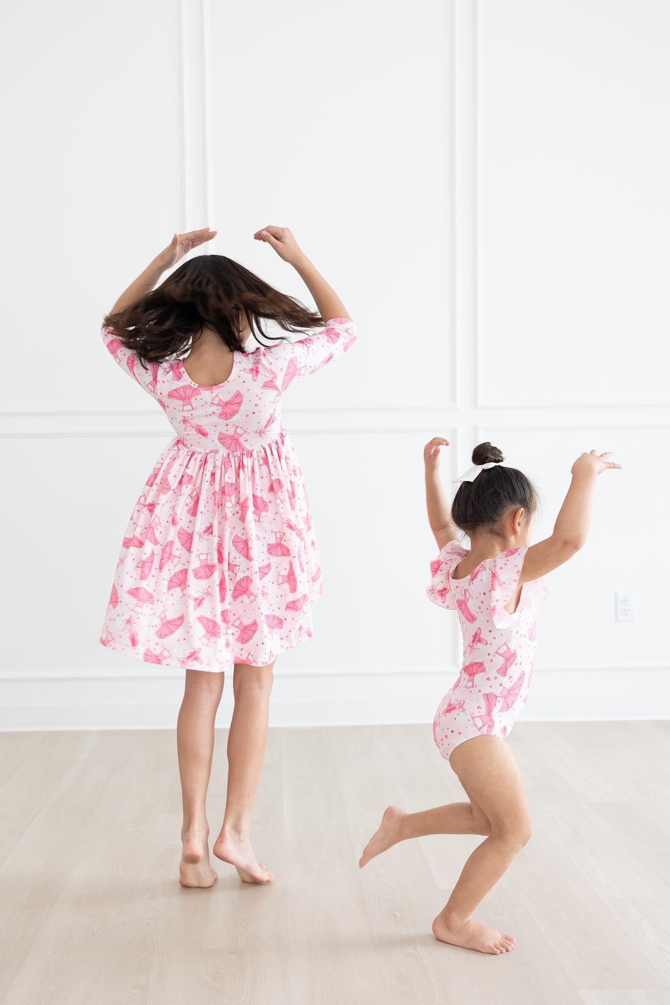 Mila & Rose ® Pirouette S/S Flutter Sleeve Leotard — lifestyle context