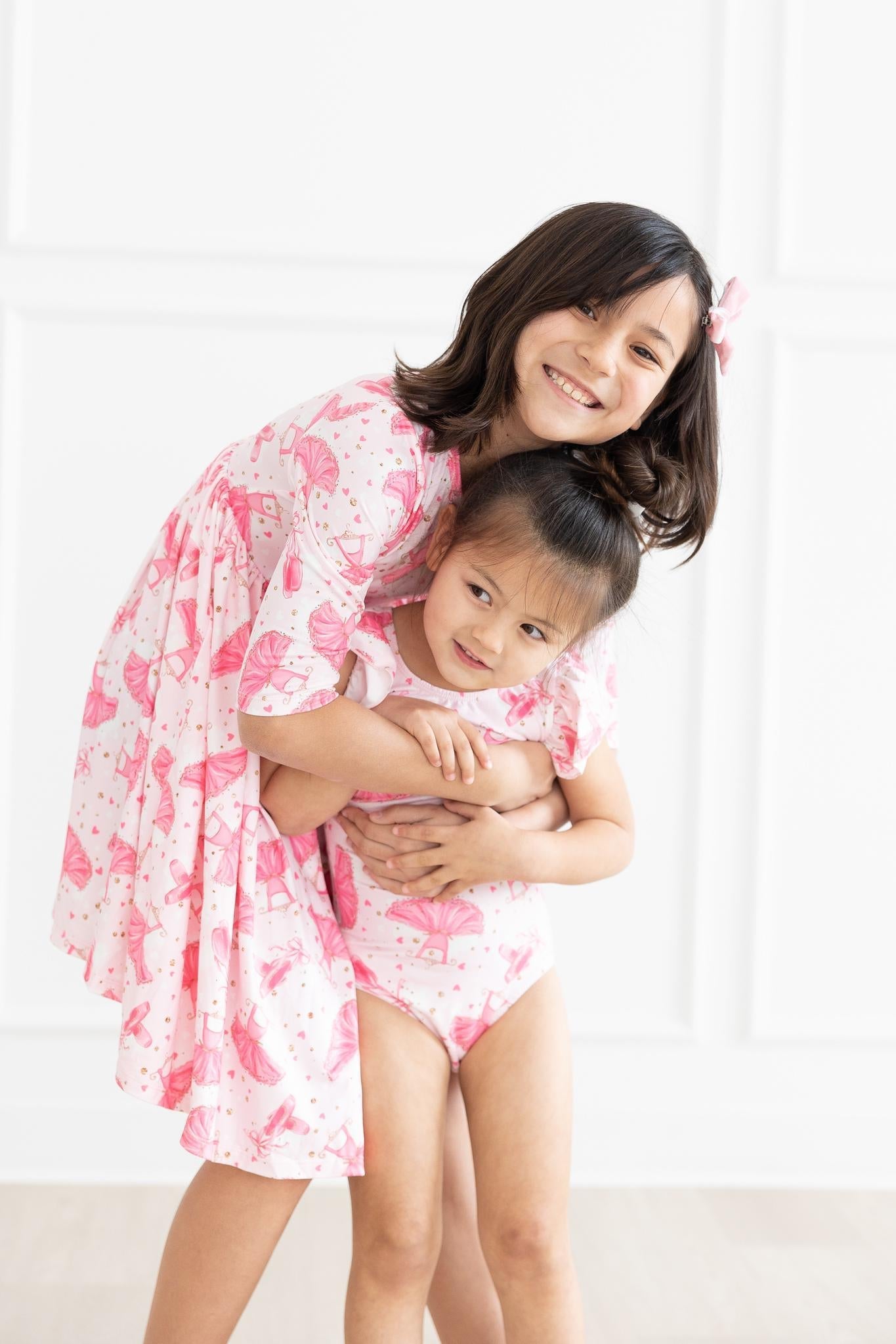 Mila & Rose ® Pirouette S/S Flutter Sleeve Leotard — side view