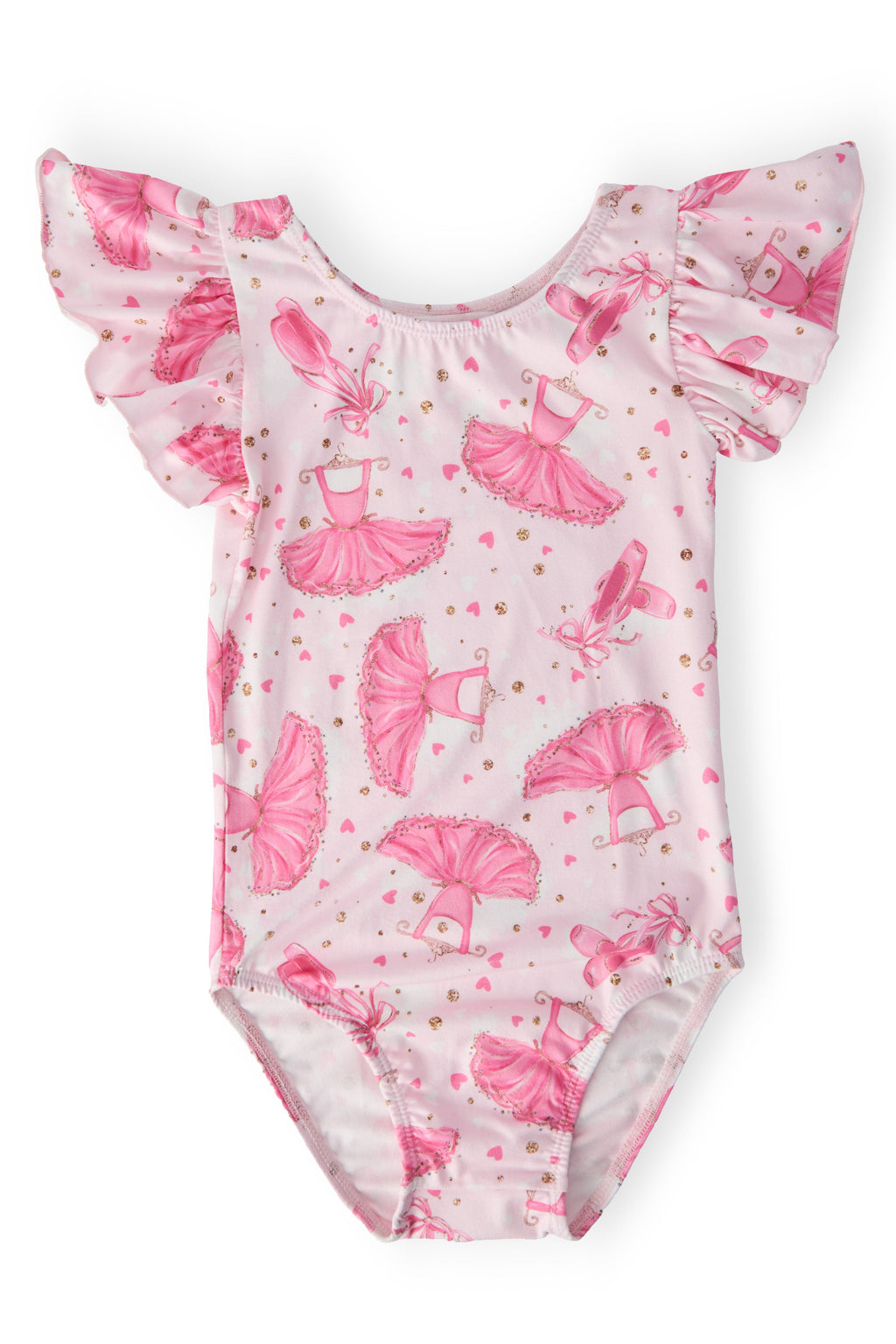 Mila & Rose ® Pirouette S/S Flutter Sleeve Leotard — main product shot