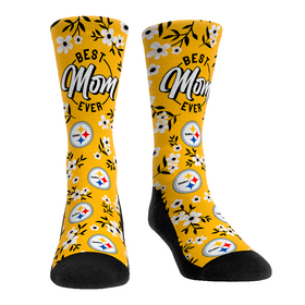 Rock 'Em Socks Pittsburgh Steelers - Best Mom Floral