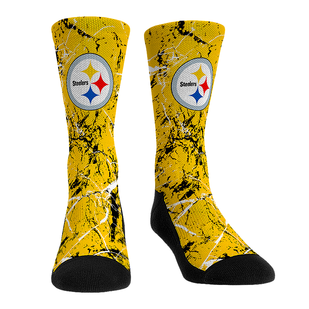 Rock 'Em Socks Rock 'Em Socks Pittsburgh Steelers - Cracked Marble — main product shot