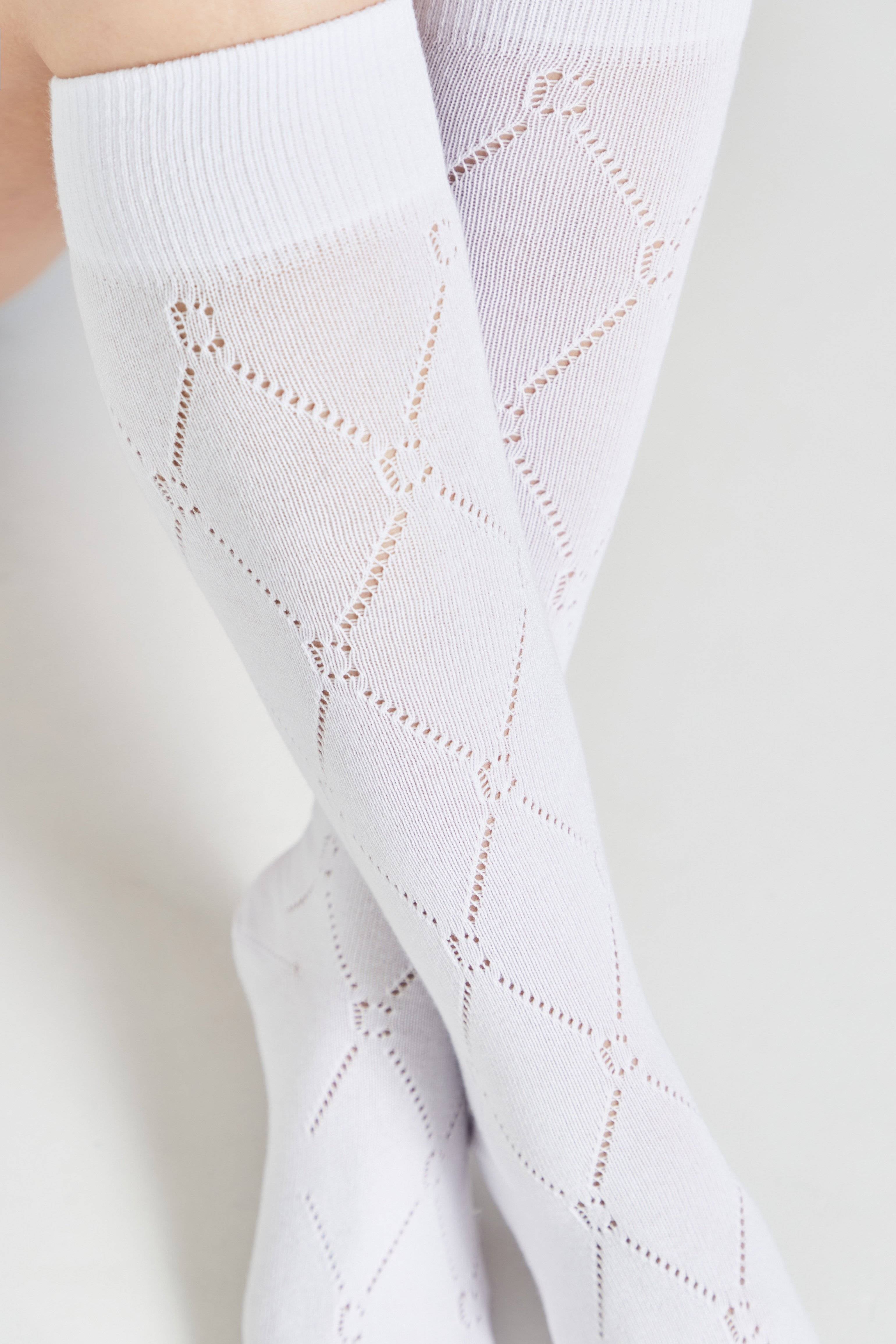 TheRanok.com Cotton Knee Highs Conte Classic 007 — detail close-up