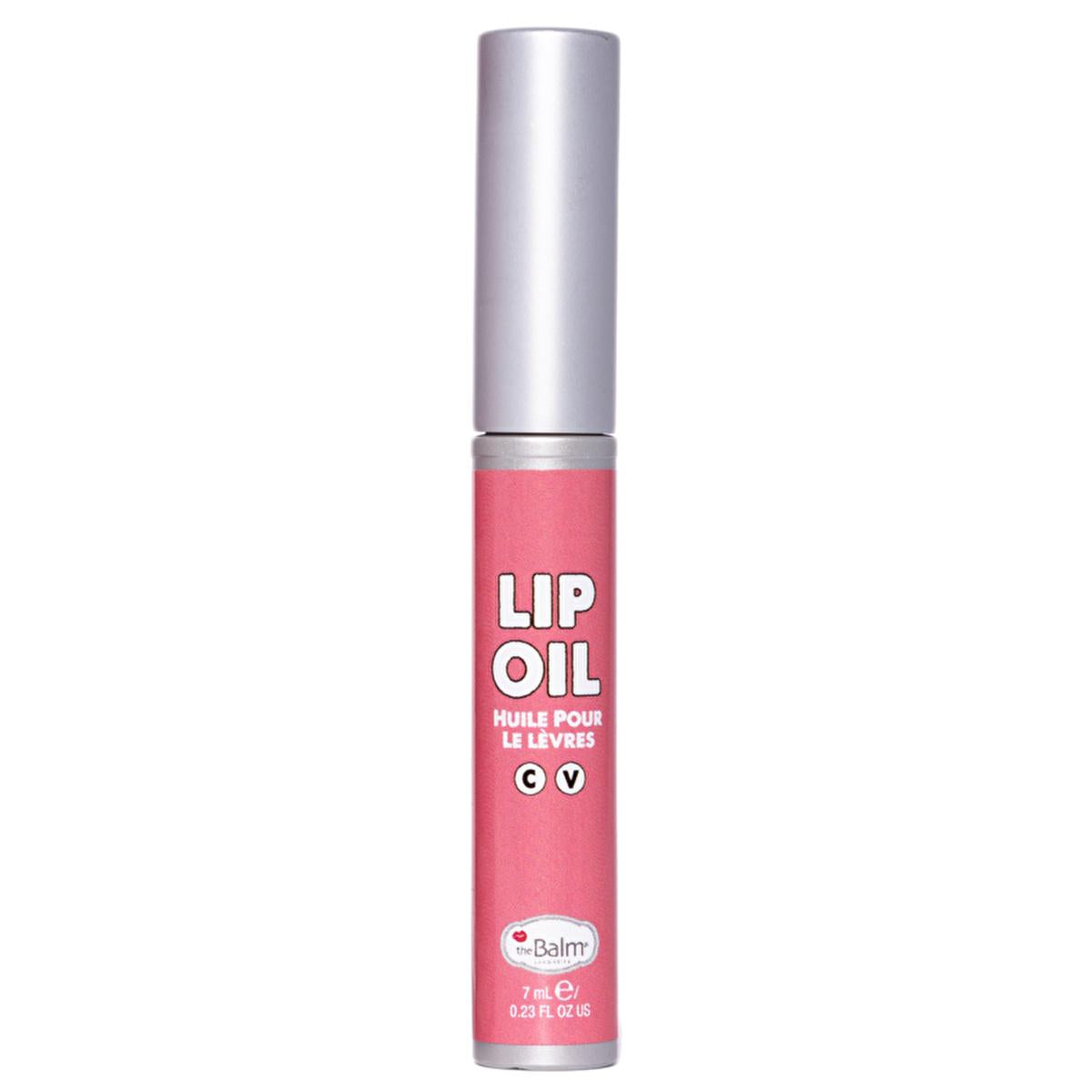 theBalm Little Red Corvette Lip Oil: High-Shine, Non-Sticky, Long-Lasting Tinted Lip Gloss for Glamorous Lips